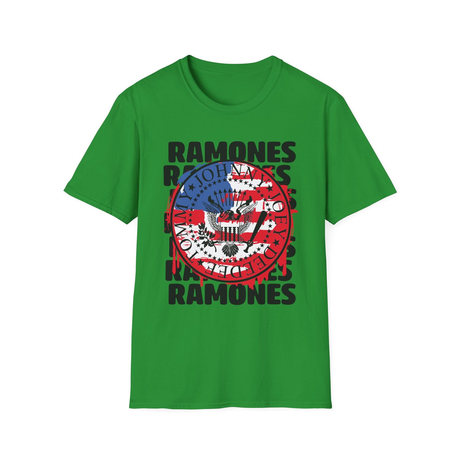 Ramones US Flag Unisex Softstyle T-Shirt
