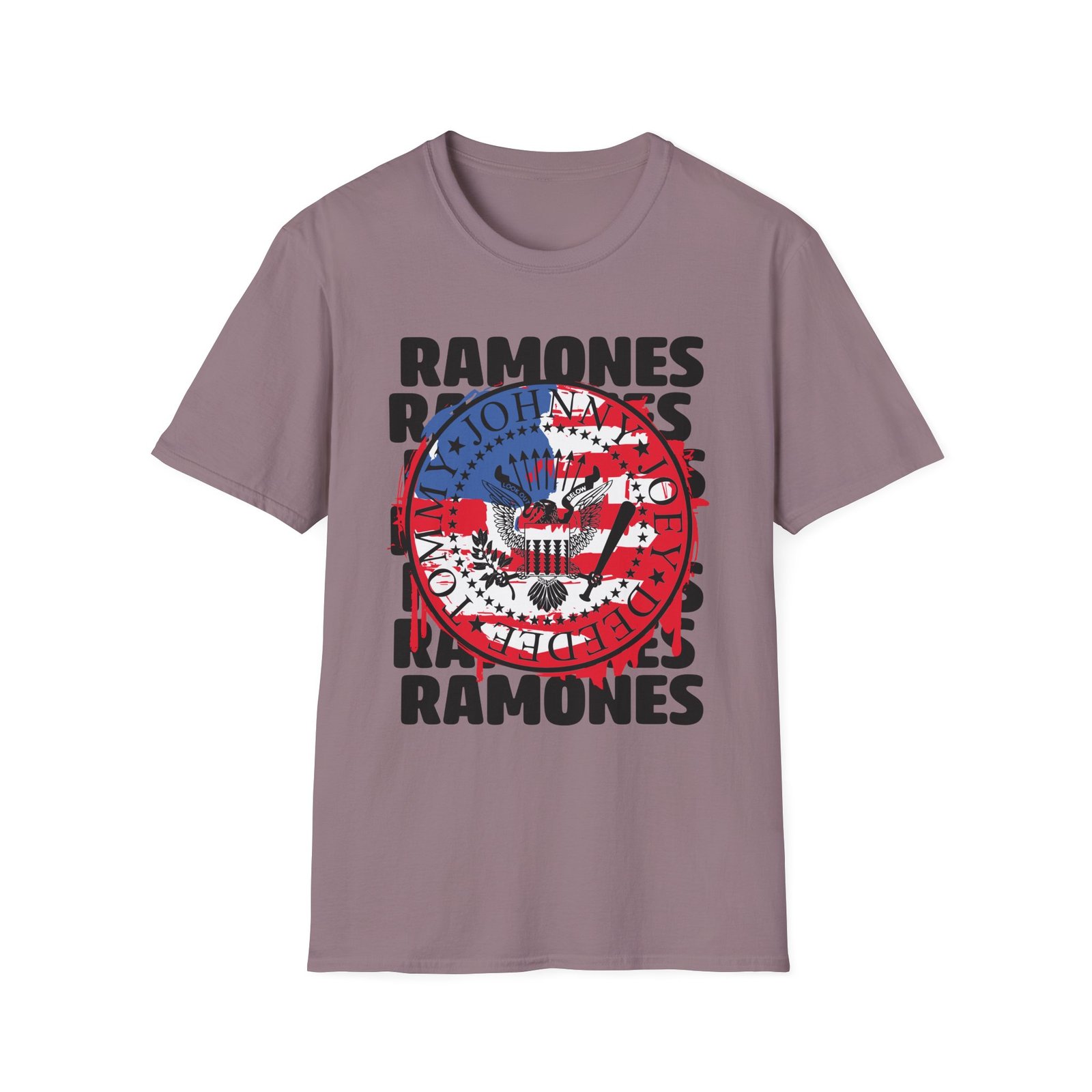 Ramones US Flag Unisex Softstyle T-Shirt