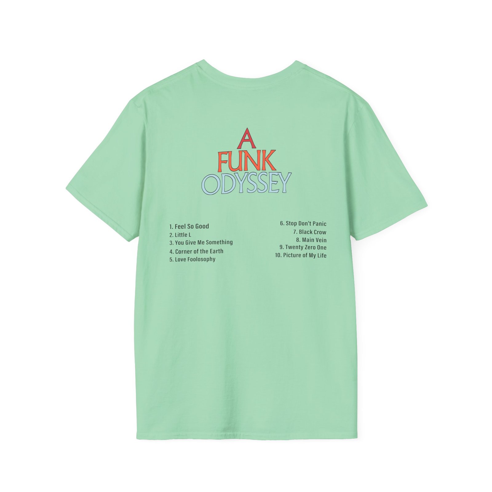 J Funk Odyssey Tracklist Unisex Softstyle T-Shirt