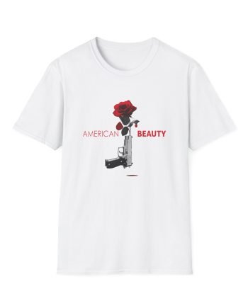 Annette Bening American Beauty Gun and Rose Unisex Softstyle T-Shirt