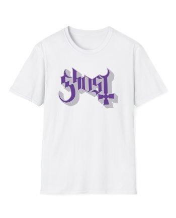 Ghost Band Chrome Purple Skeletá Unisex Softstyle T-Shirt