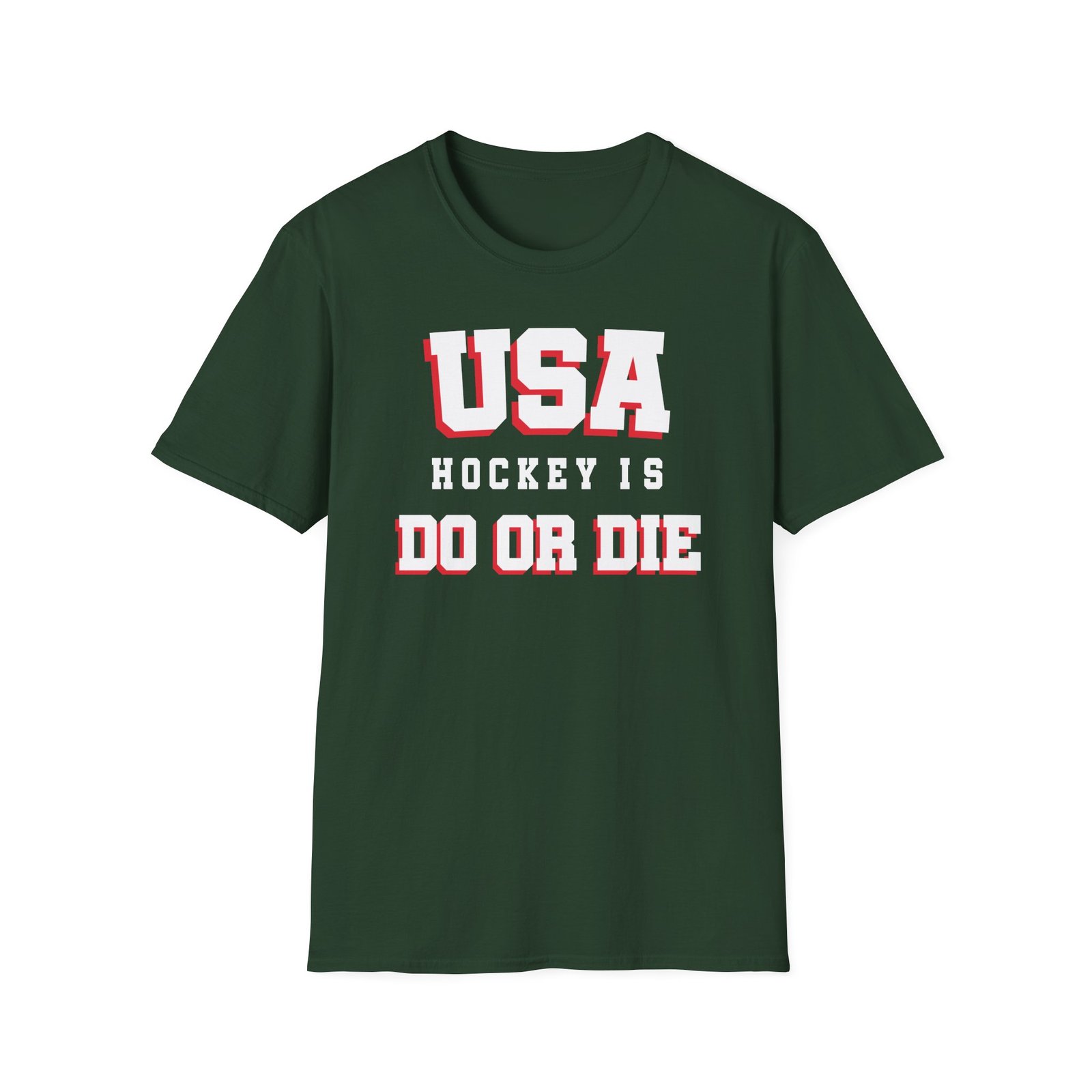 Spittin Chiclets Usa Do or Die Unisex Softstyle T-Shirt