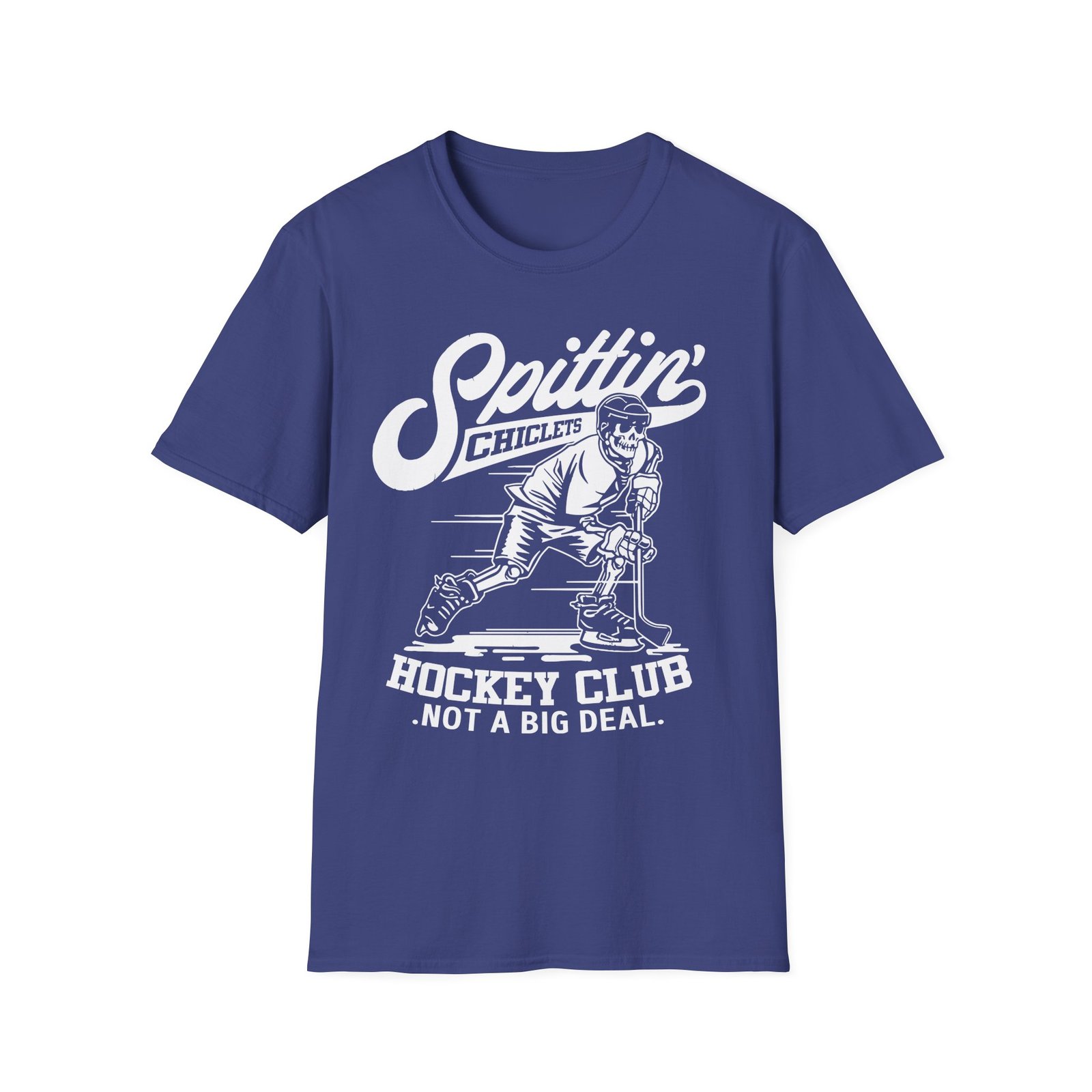 Spittin Chiclets Hockey Club Skel Unisex Softstyle T-Shirt