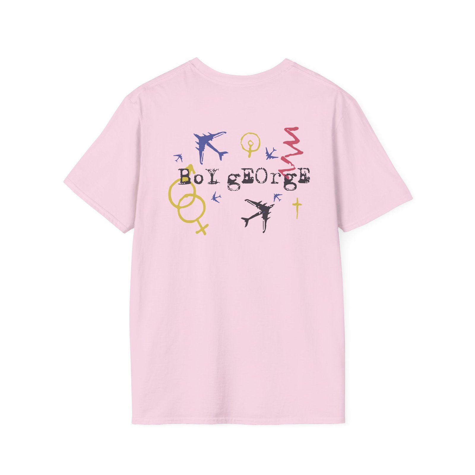 Boy George Sketchy Symbols Unisex Softstyle T-Shirt