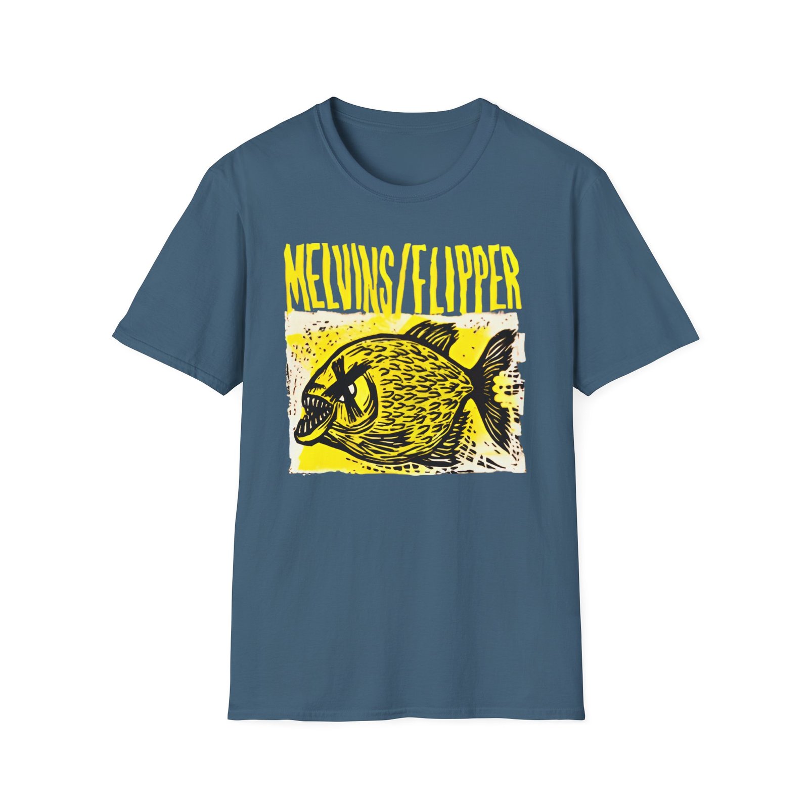 Flipper X Melvins Hot Fish Unisex Softstyle T-Shirt