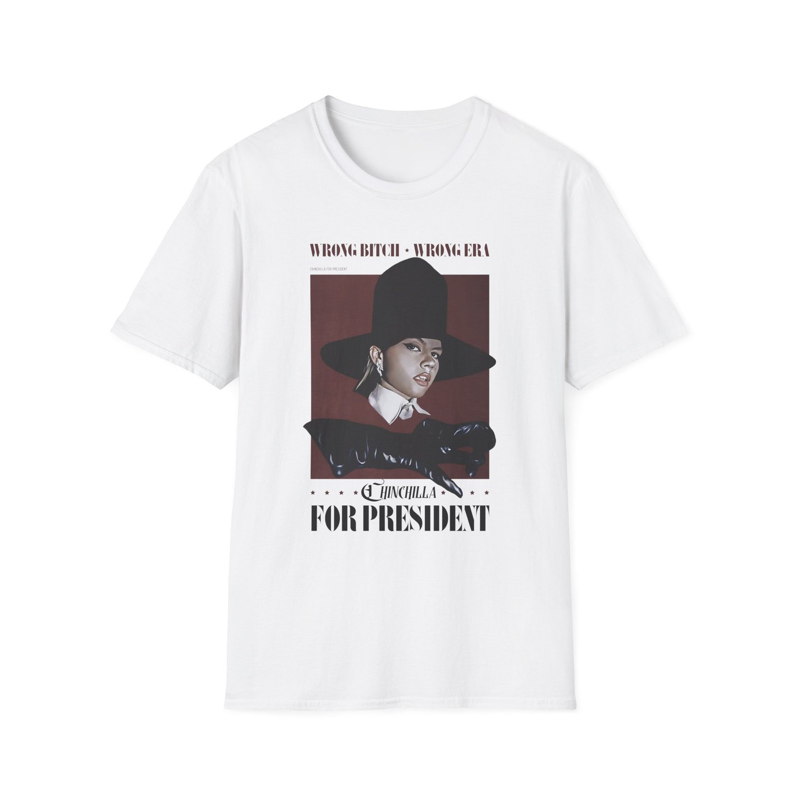 Chinchilla for President Unisex Softstyle T-Shirt