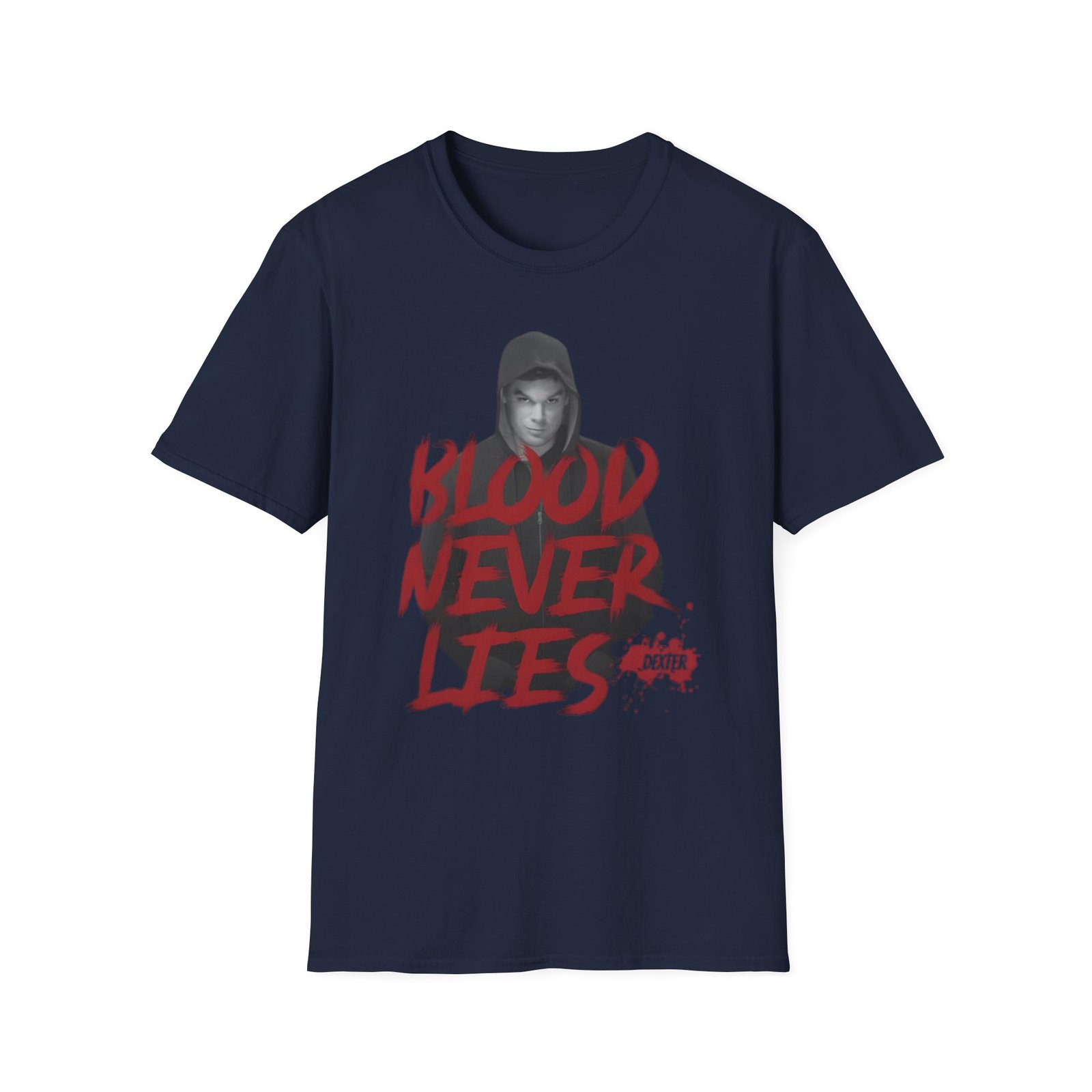 Dexter Blood Never Lies Unisex Softstyle T-Shirt