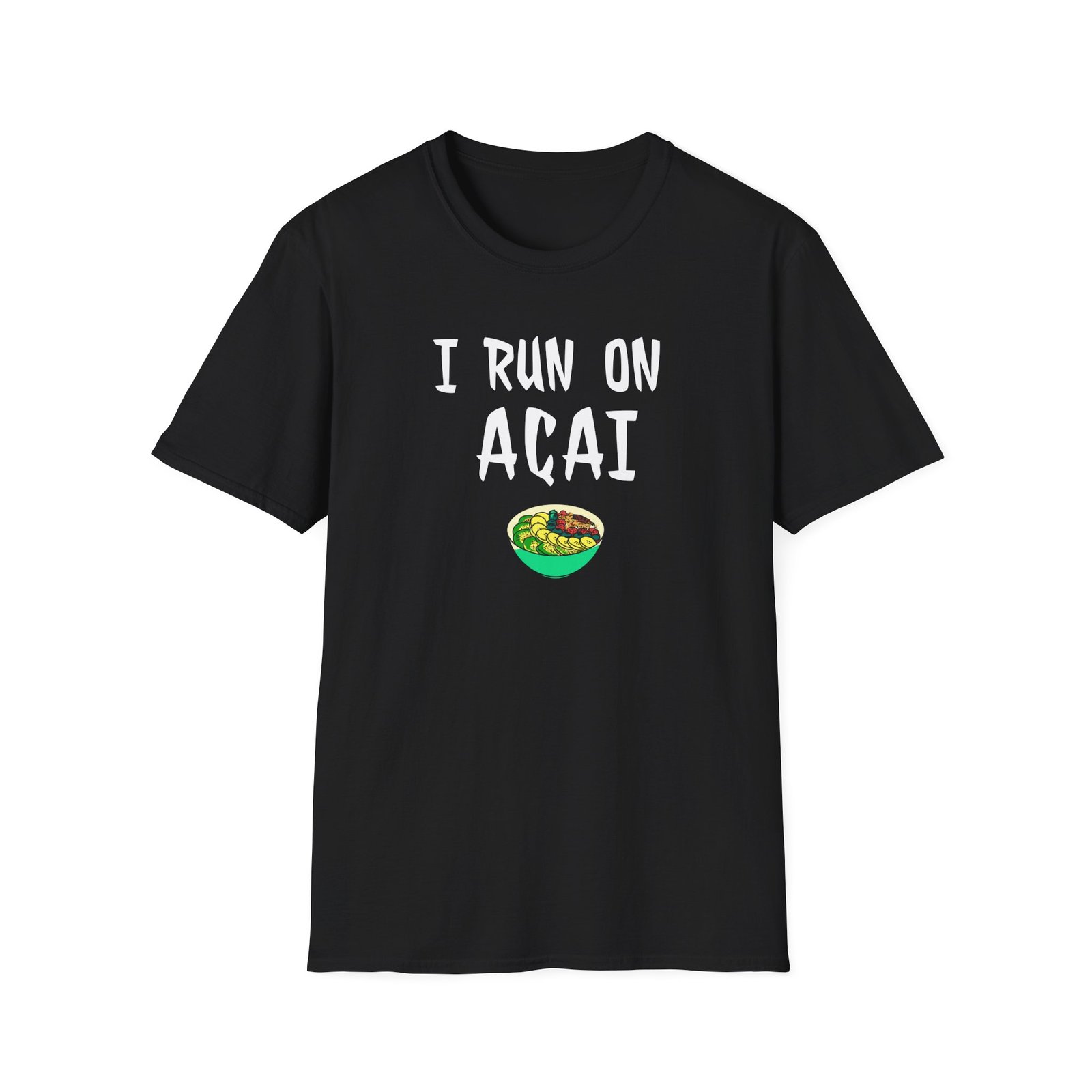 I Run on Acai Unisex Softstyle T-Shirt
