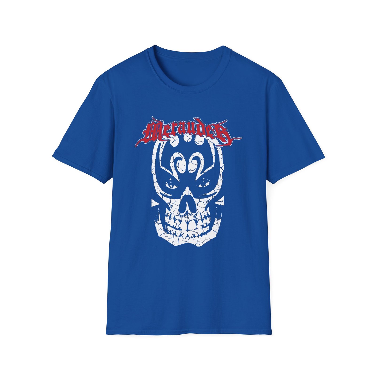Merauder Cracked Skull Unisex Softstyle T-Shirt