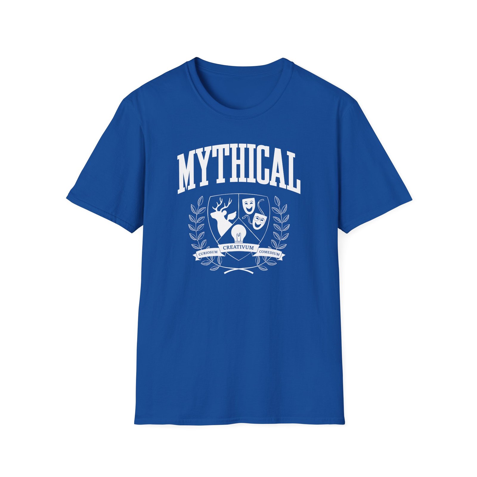 Good Mythical Morning Mythical Collegiate Emblem unisex softstyle t-shirt