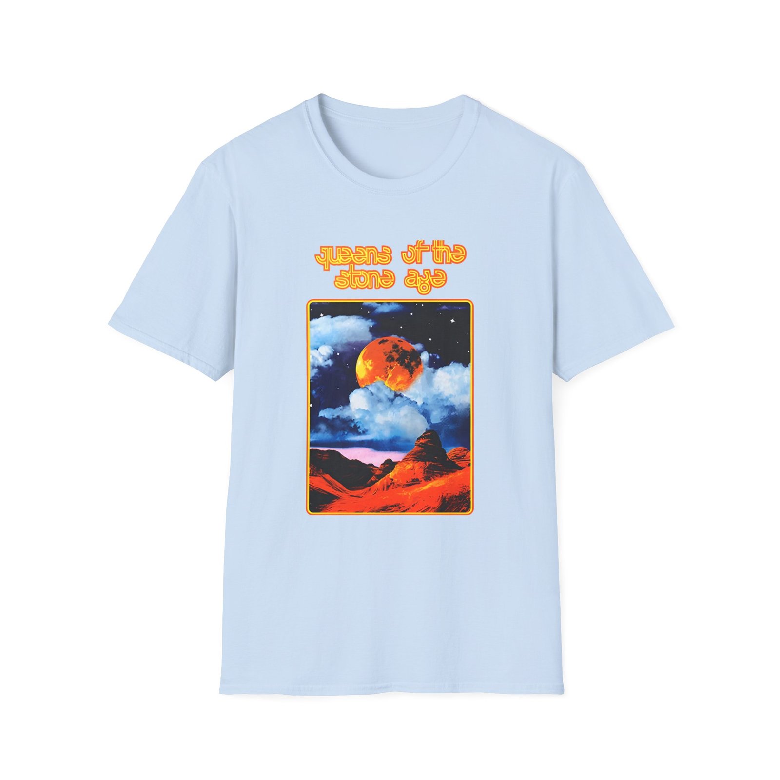 Queens of the Stone Age Moon Landscape Unisex Softstyle T-Shirt