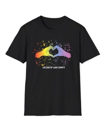 College Lake County Heart Hands Unisex Softstyle T-Shirt