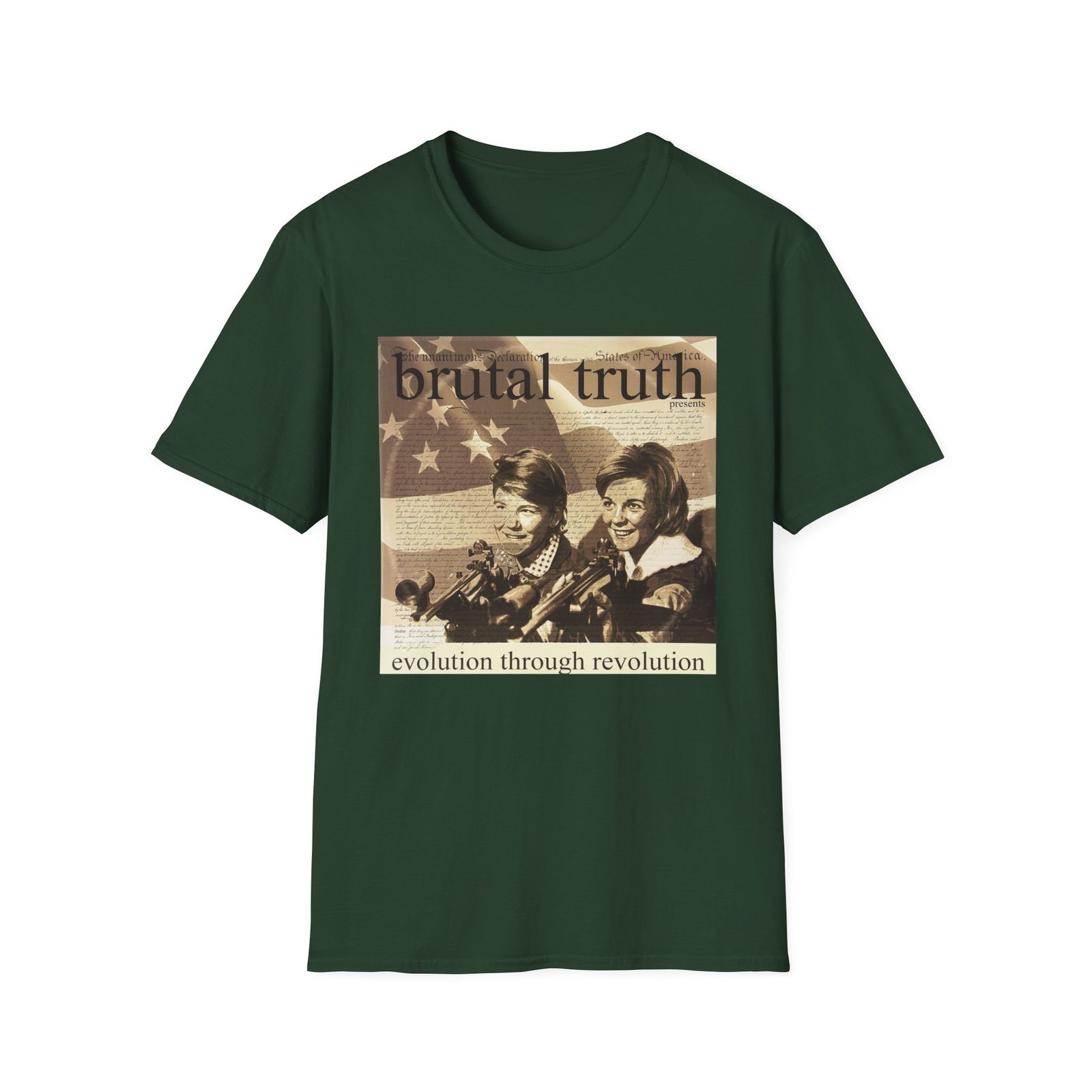 Brutal Truth Evolution Through Revolution Unisex Softstyle T-Shirt