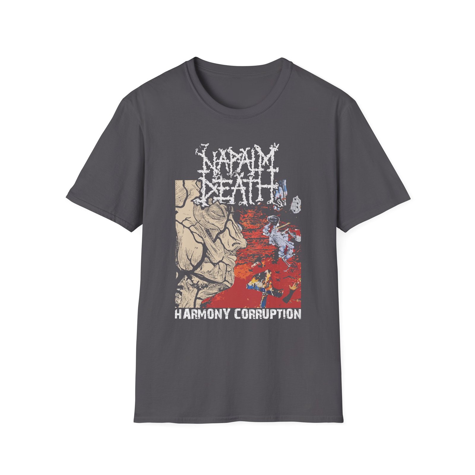 Napalm Death Harmony Corruption Unisex Softstyle T-Shirt