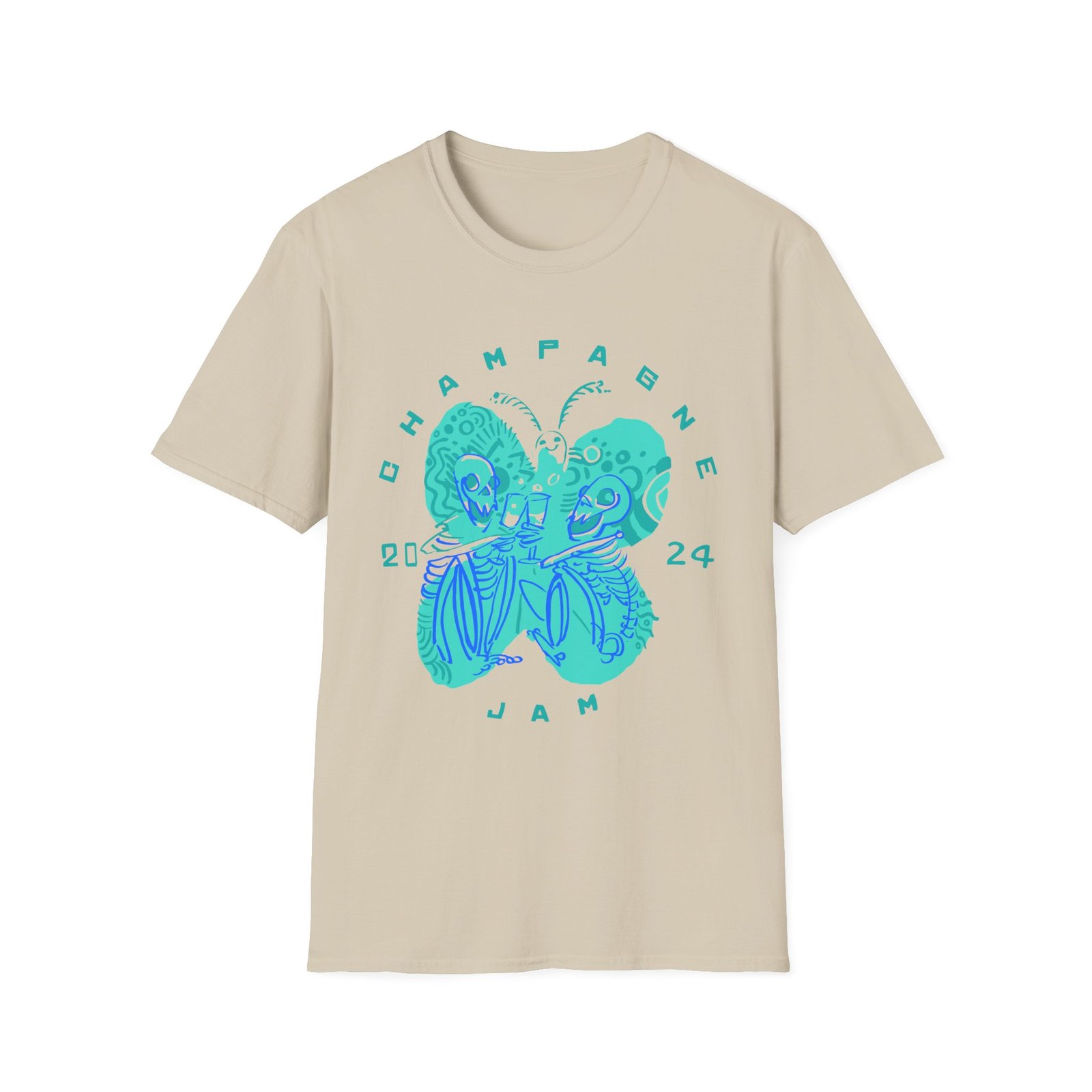 The Front Bottoms Champagne Jam 2024 Unisex Softstyle T-Shirt