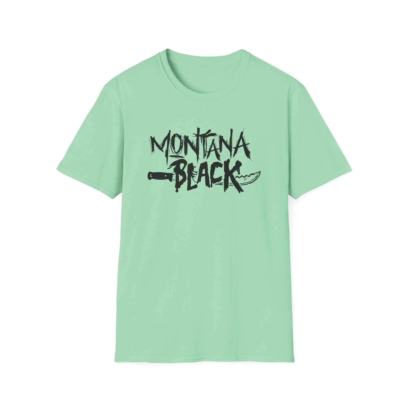 Montana Black Unisex Softstyle T-Shirt