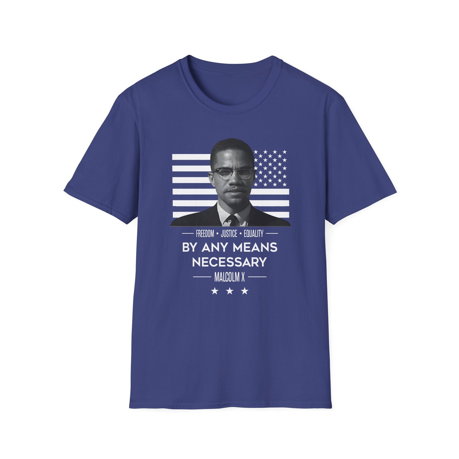 Malcolm X by Any Means Necessary Unisex Softstyle T-Shirt