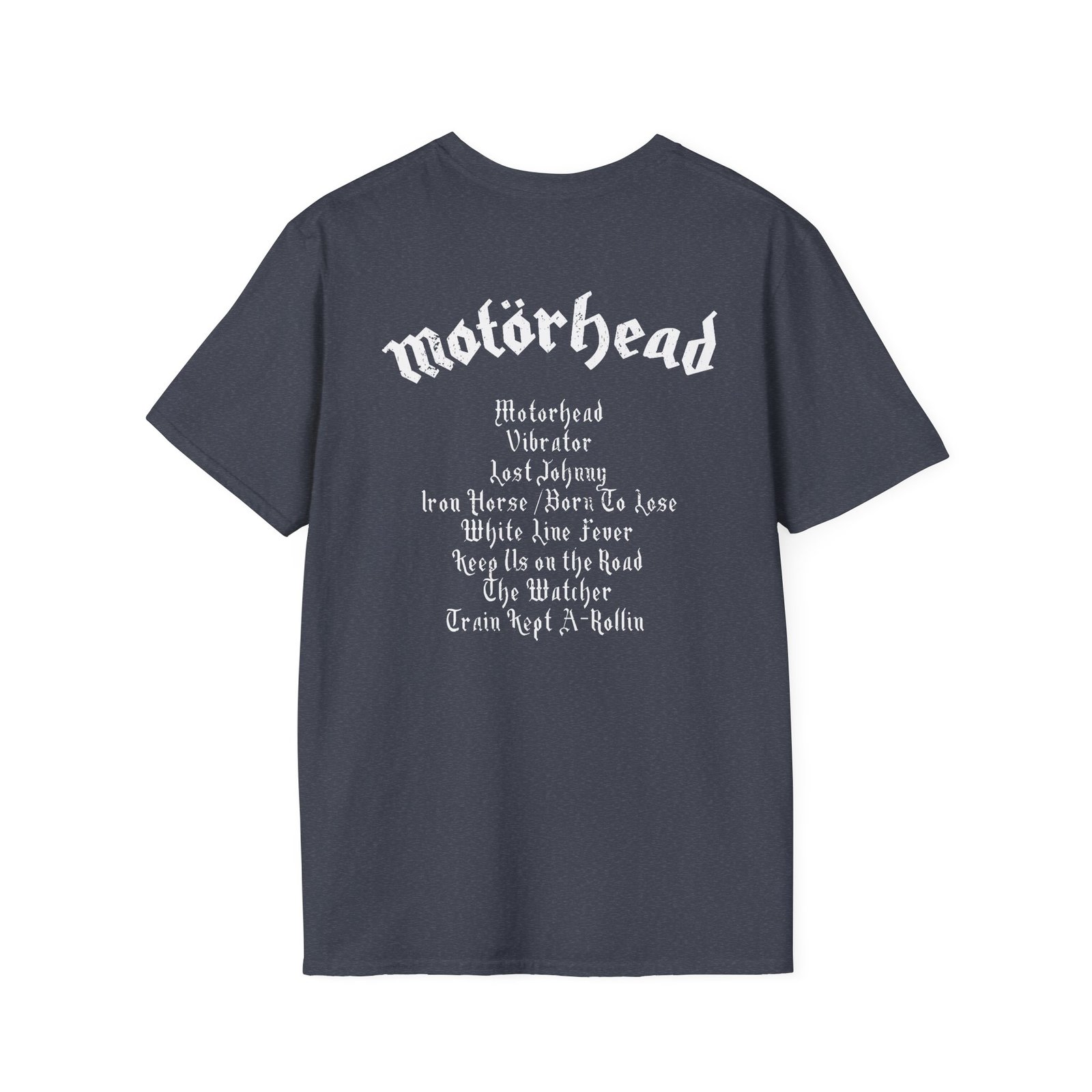 Motorhead Motörhead Tracklist Unisex Softstyle T-Shirt