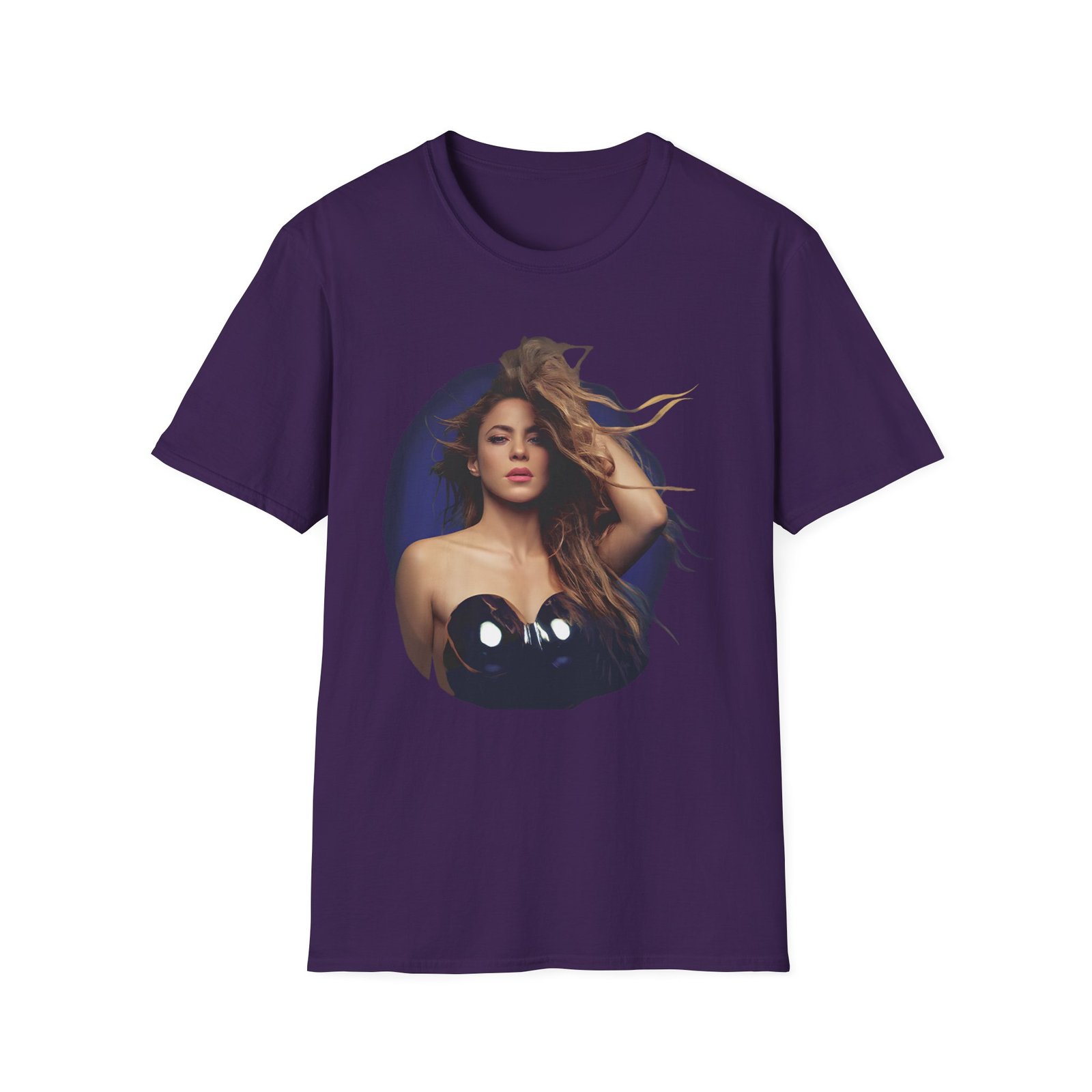 Shakira Sapphire Aura Unisex Softstyle T-Shirt