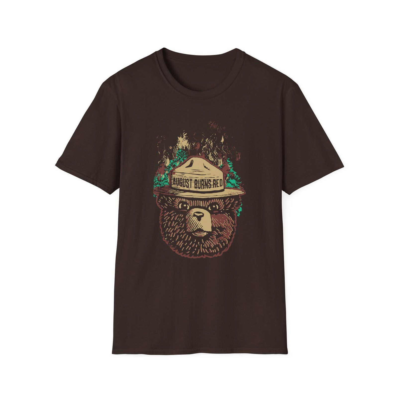 August Burns Red Smokey The Bear Unisex Softstyle T-Shirt