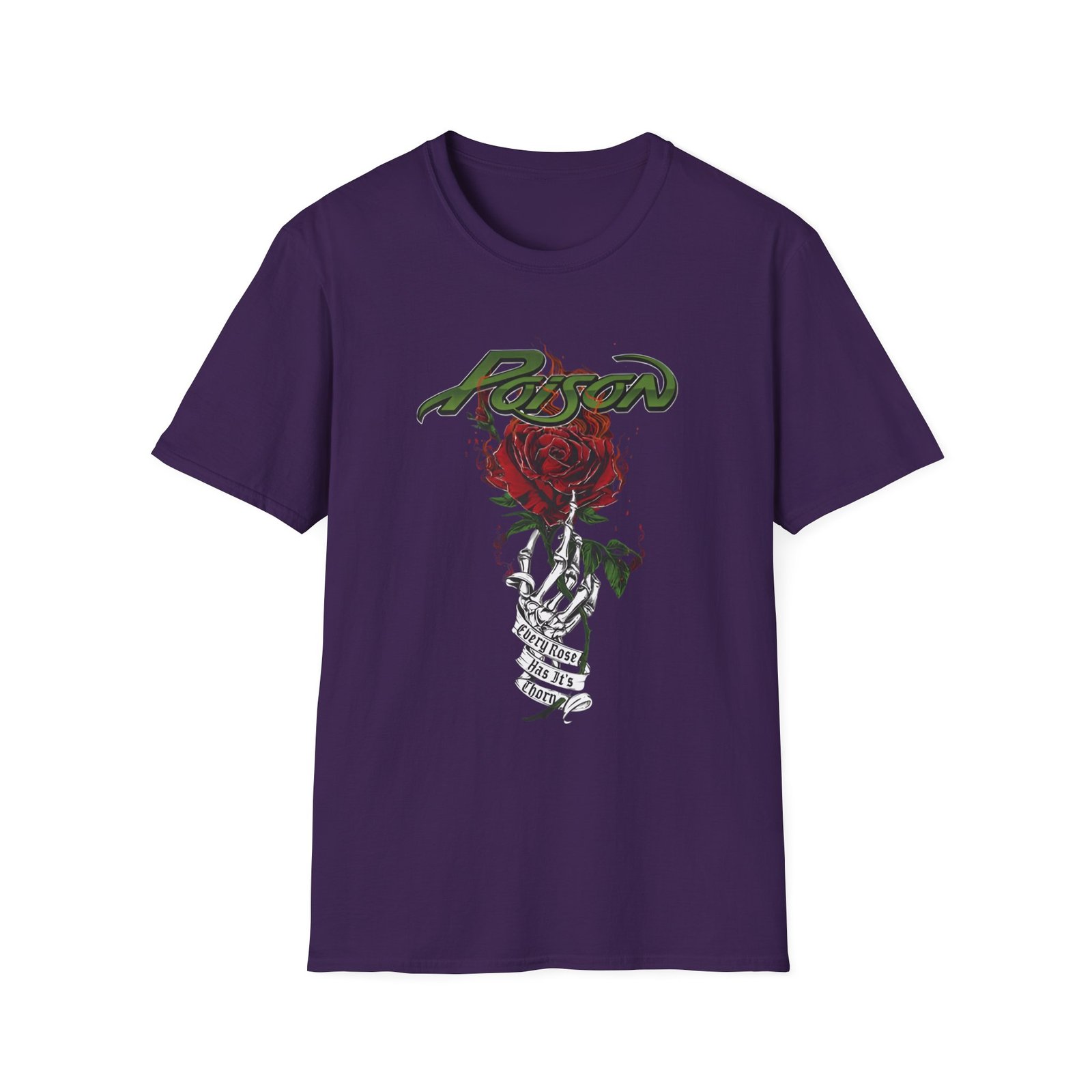 Poison Every Rose Has Its Thorn Unisex Softstyle T-Shirt