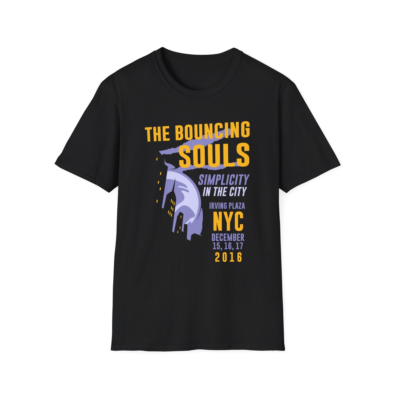 The Bouncing Souls Simplicity in the City Unisex Softstyle T-Shirt