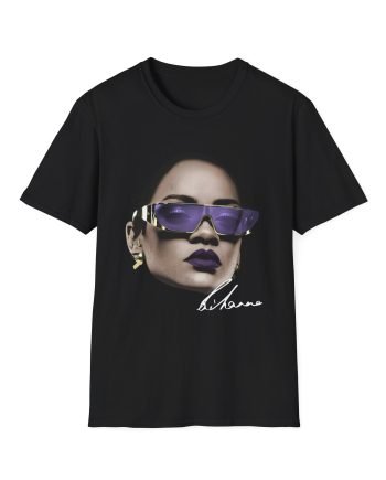 Rihanna Face Drop Unisex Softstyle T-Shirt