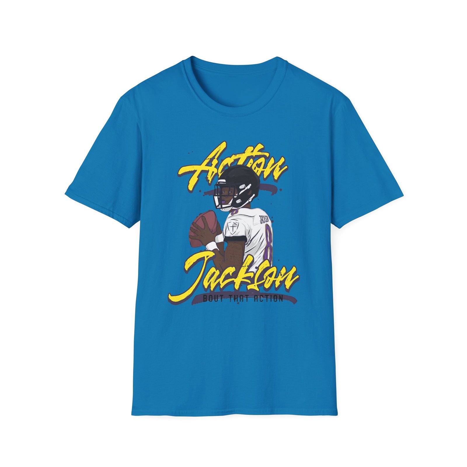 Lamar Jackson The Prodigy Action Jackson Unisex Softstyle T-Shirt