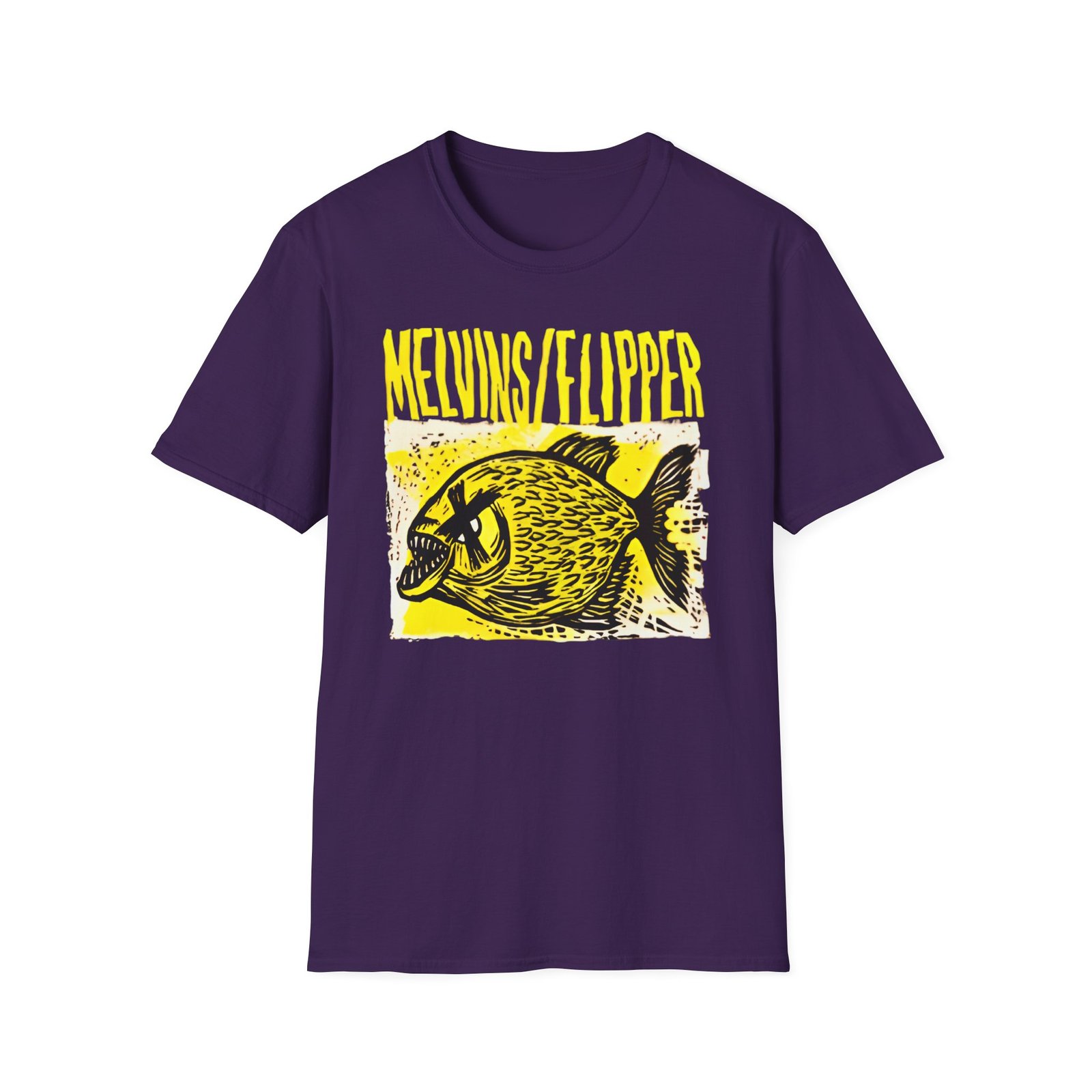 Flipper X Melvins Hot Fish Unisex Softstyle T-Shirt