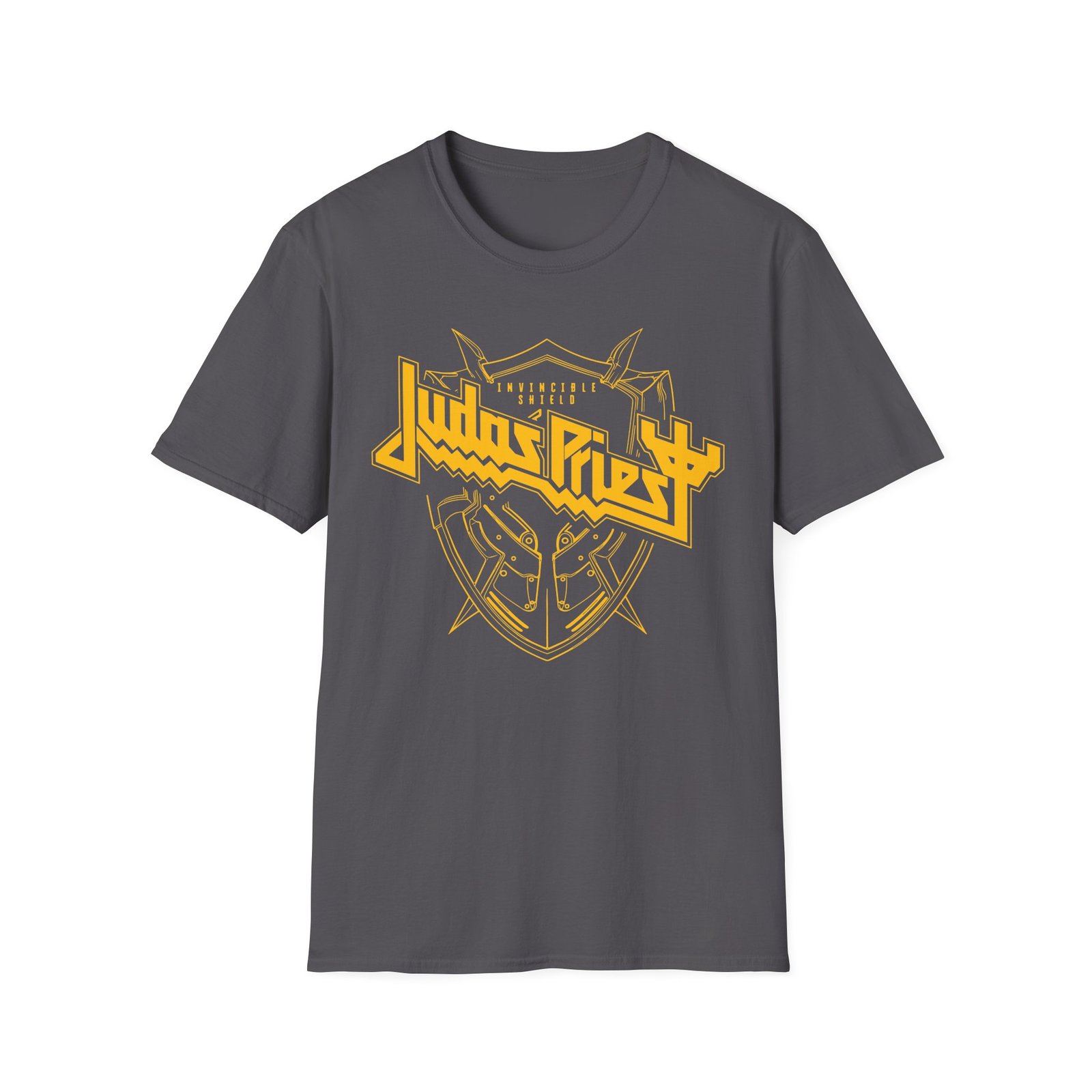 Judas Priest Invincible Shield Linear Unisex Softstyle T-Shirt