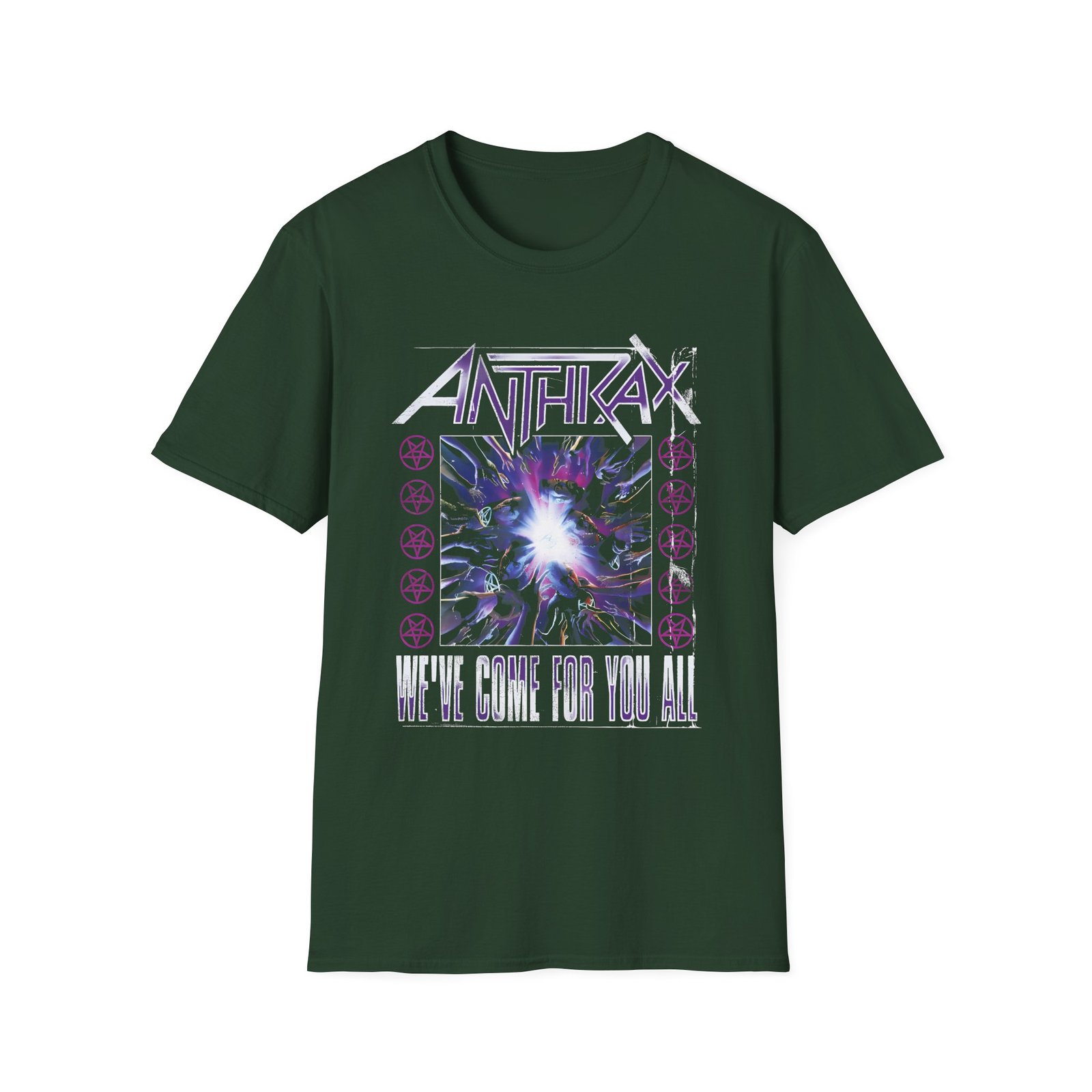 Anthrax We've Come For You Show Poster Unisex Softstyle T-Shirt