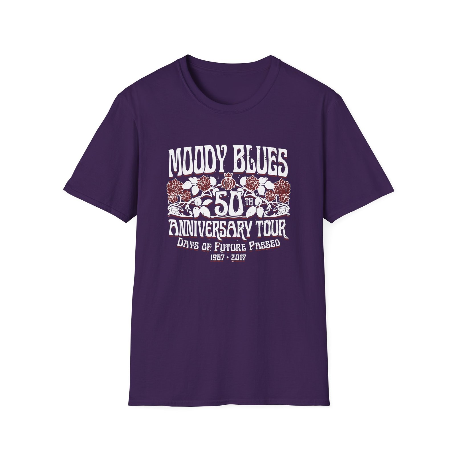The Moody Blues 50th Anniversary Roses Unisex Softstyle T-Shirt