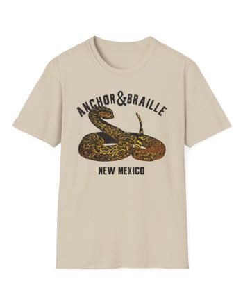 Anchor and Braille Rattle Snake Unisex Softstyle T-Shirt