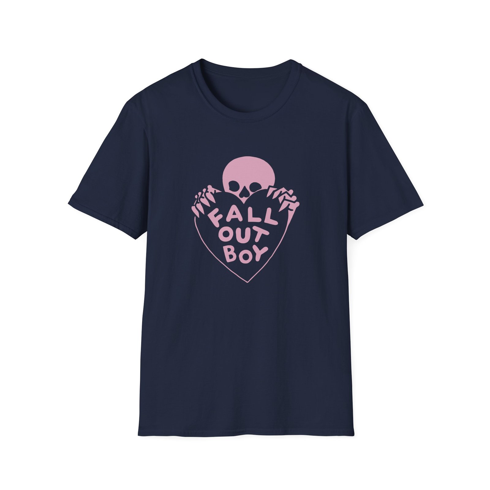 Fall Out Boy Skull Heart Unisex Softstyle T-Shirt
