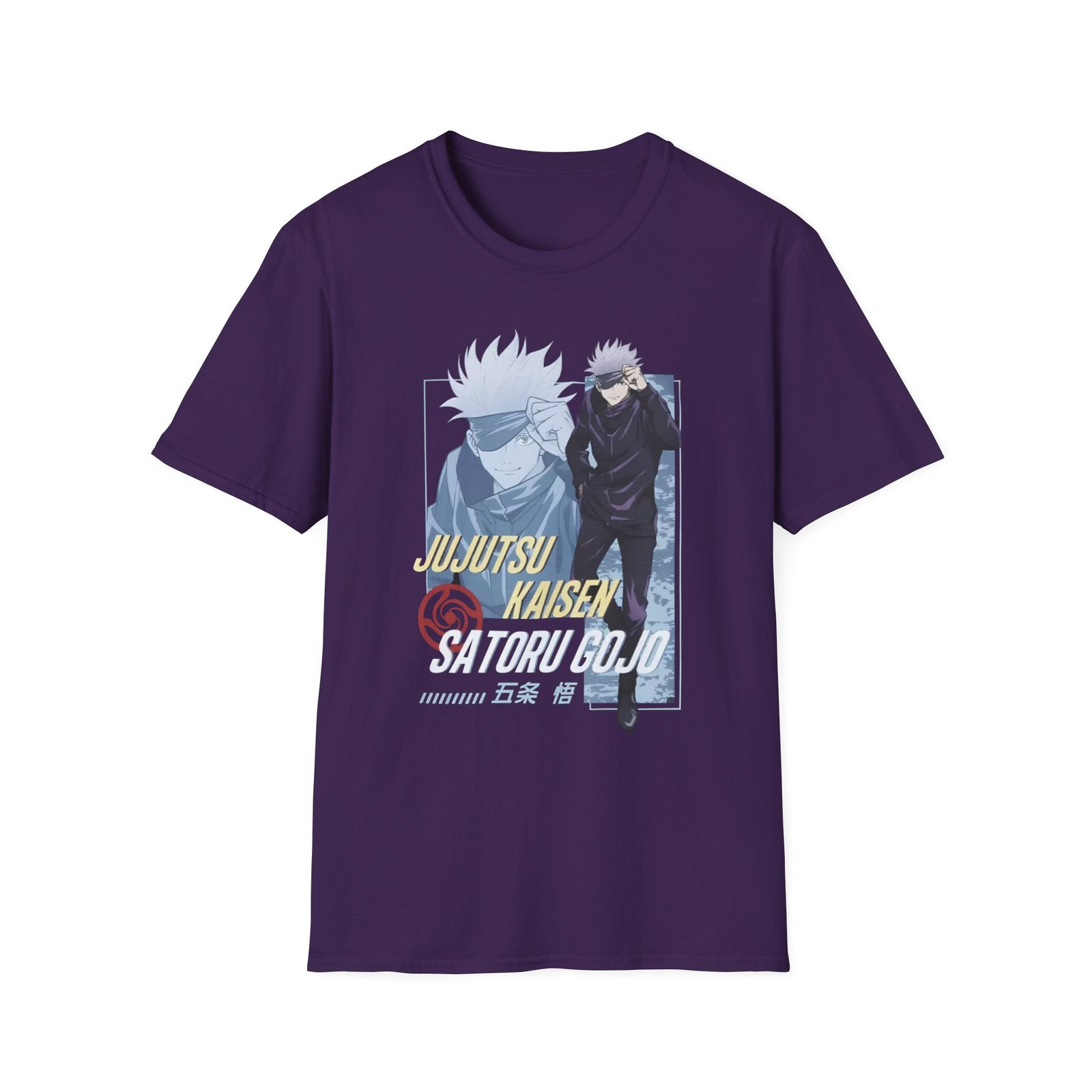Jujutsu Kaisen Gojo Tonal Portrait Unisex Softstyle T-Shirt