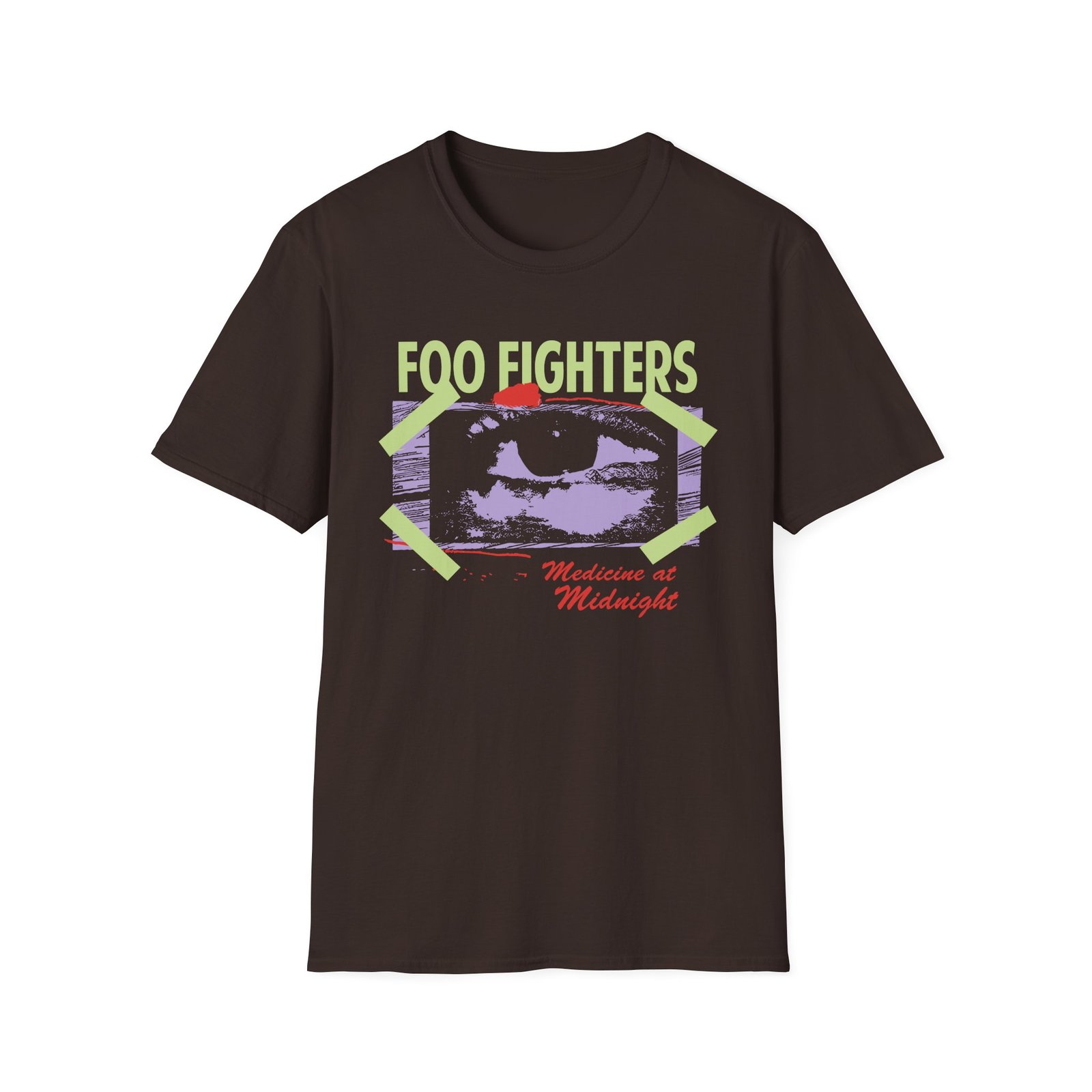 Foo Fighters Medicine at Midnight Eye Tape Unisex Softstyle T-Shirt