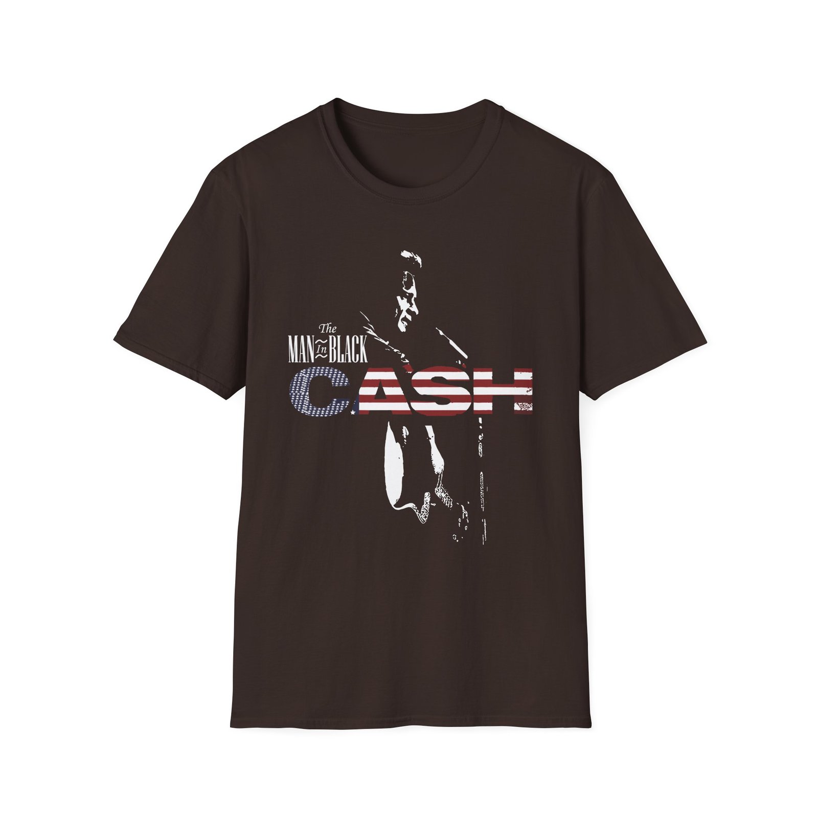 Johnny Cash the Man in Black unisex softstyle t-shirt