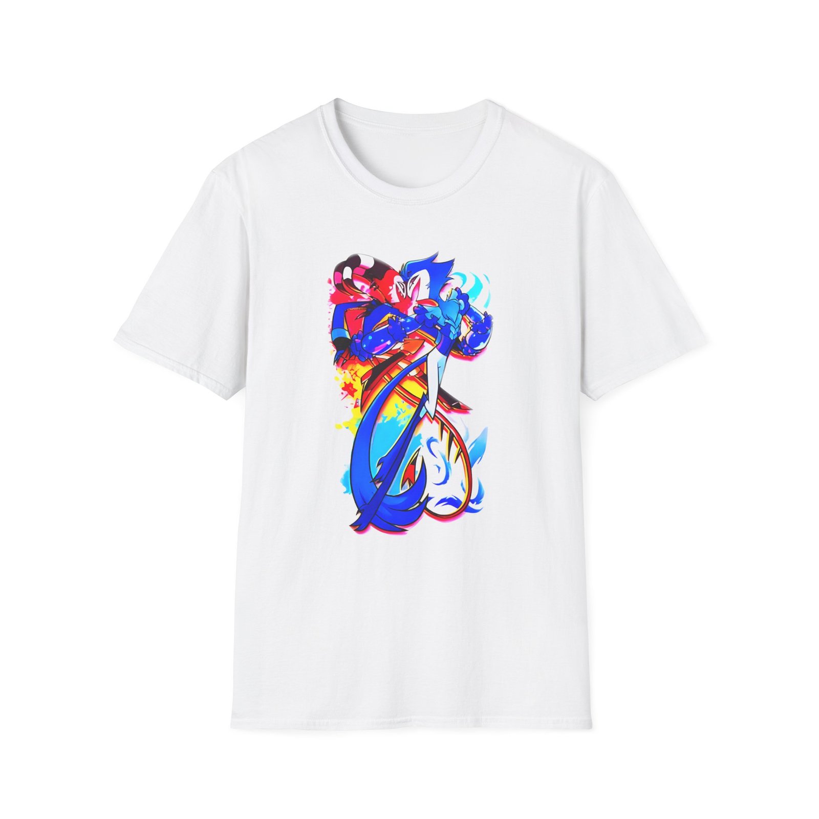 Helluva Boss Stolas & Blitzo Micro Unisex Softstyle T-Shirt