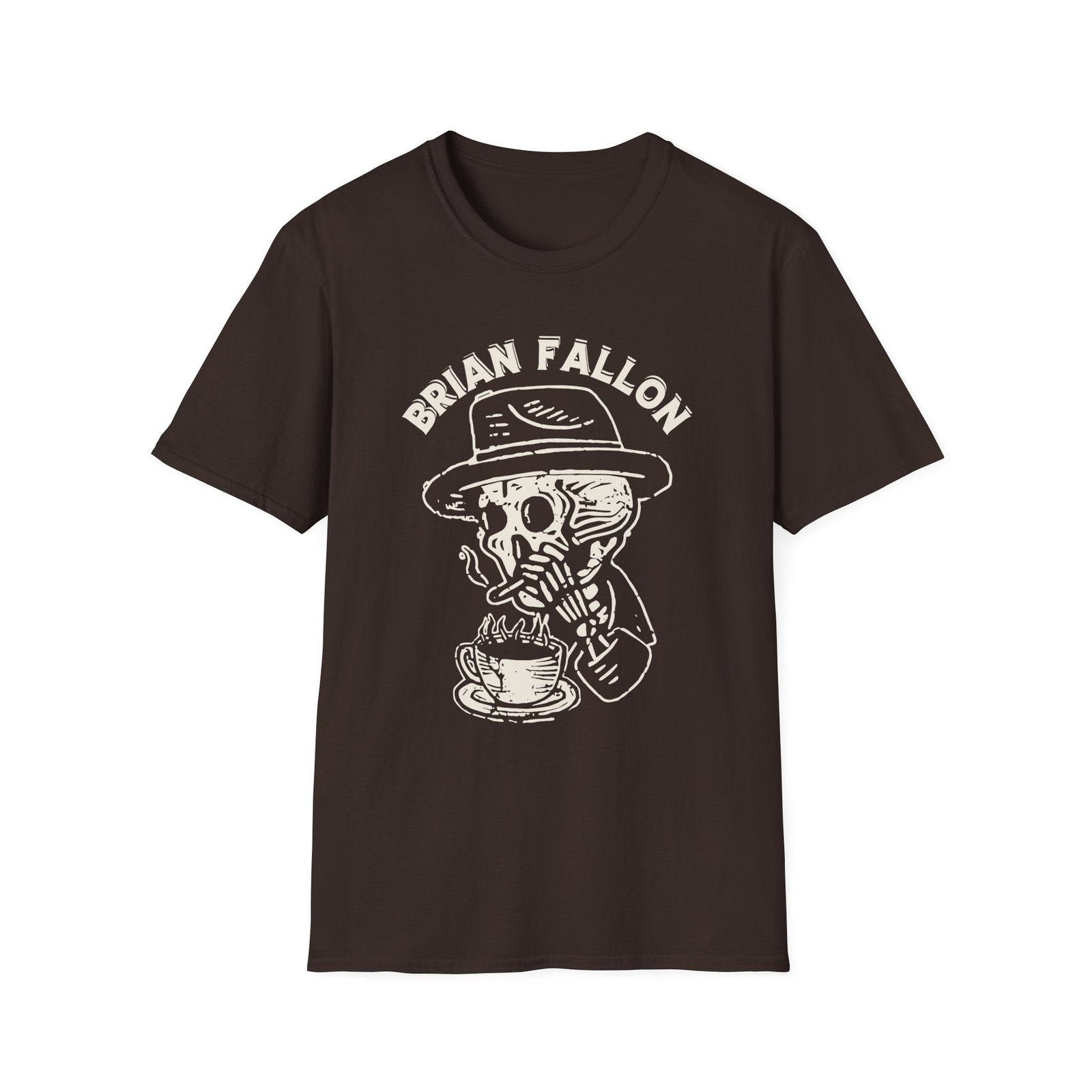 Brian Fallon Smoking Skeleton Unisex Softstyle T-Shirt