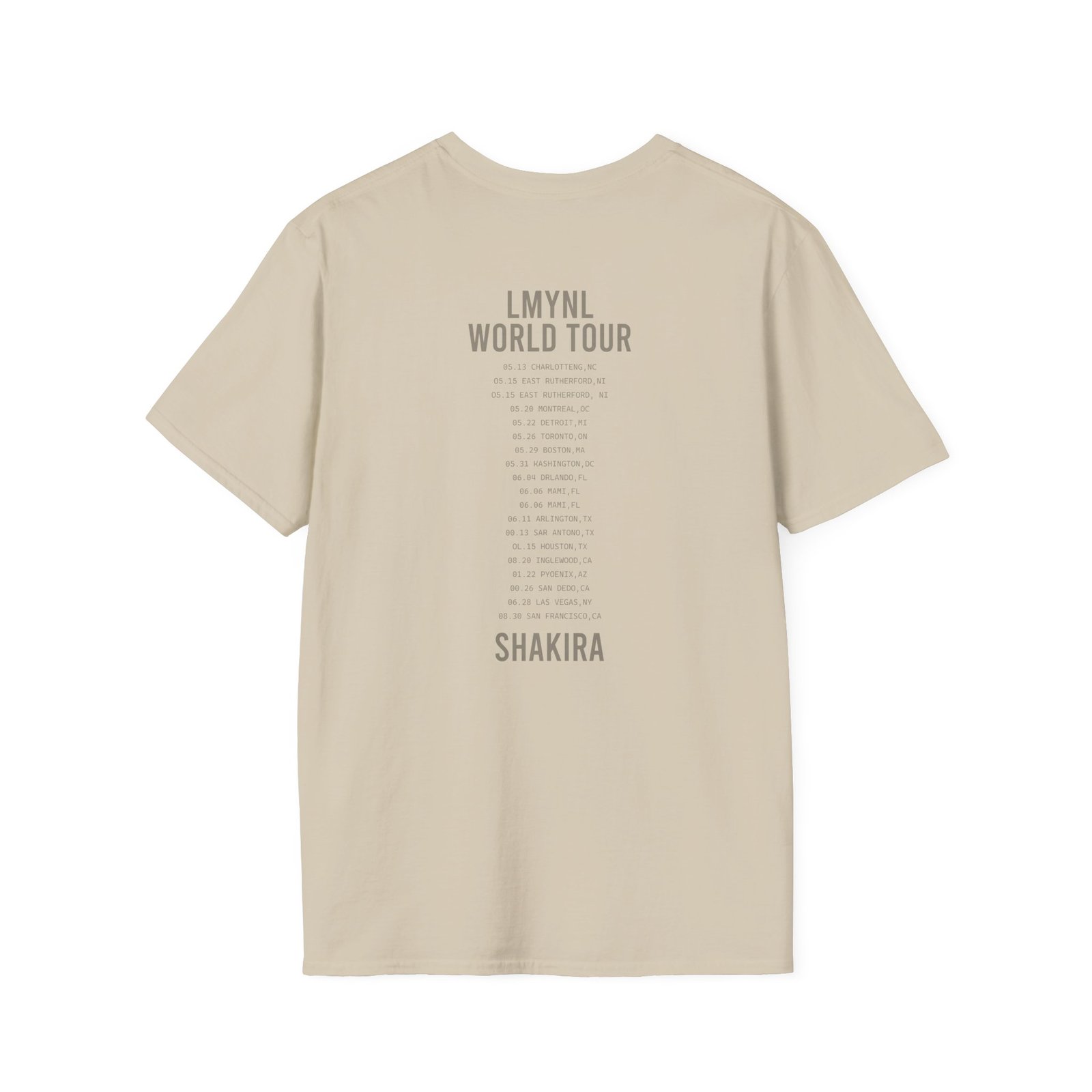 Shakira Dollar Bill Unisex Softstyle T-Shirt