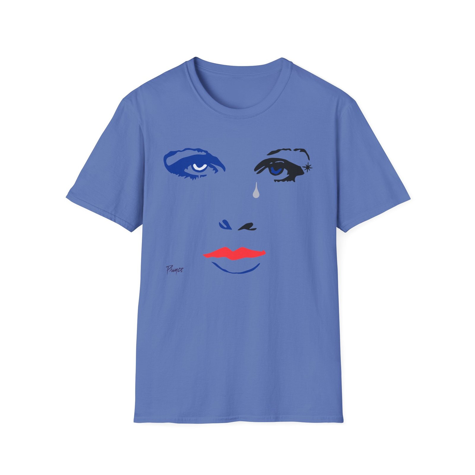 Prince Purple Rain Face Unisex Softstyle T-Shirt