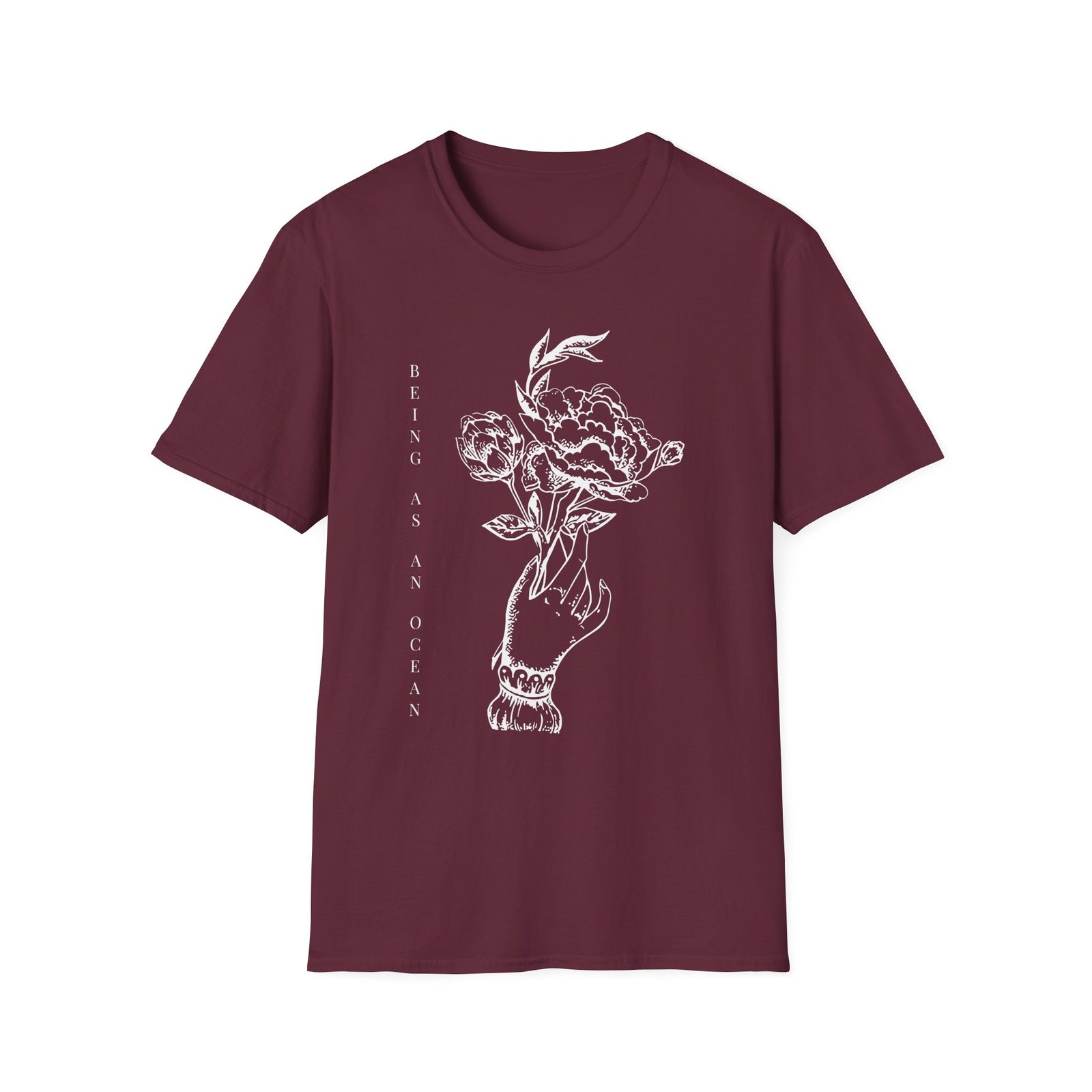 Being as an Ocean Flower Hand Unisex Softstyle T-Shirt