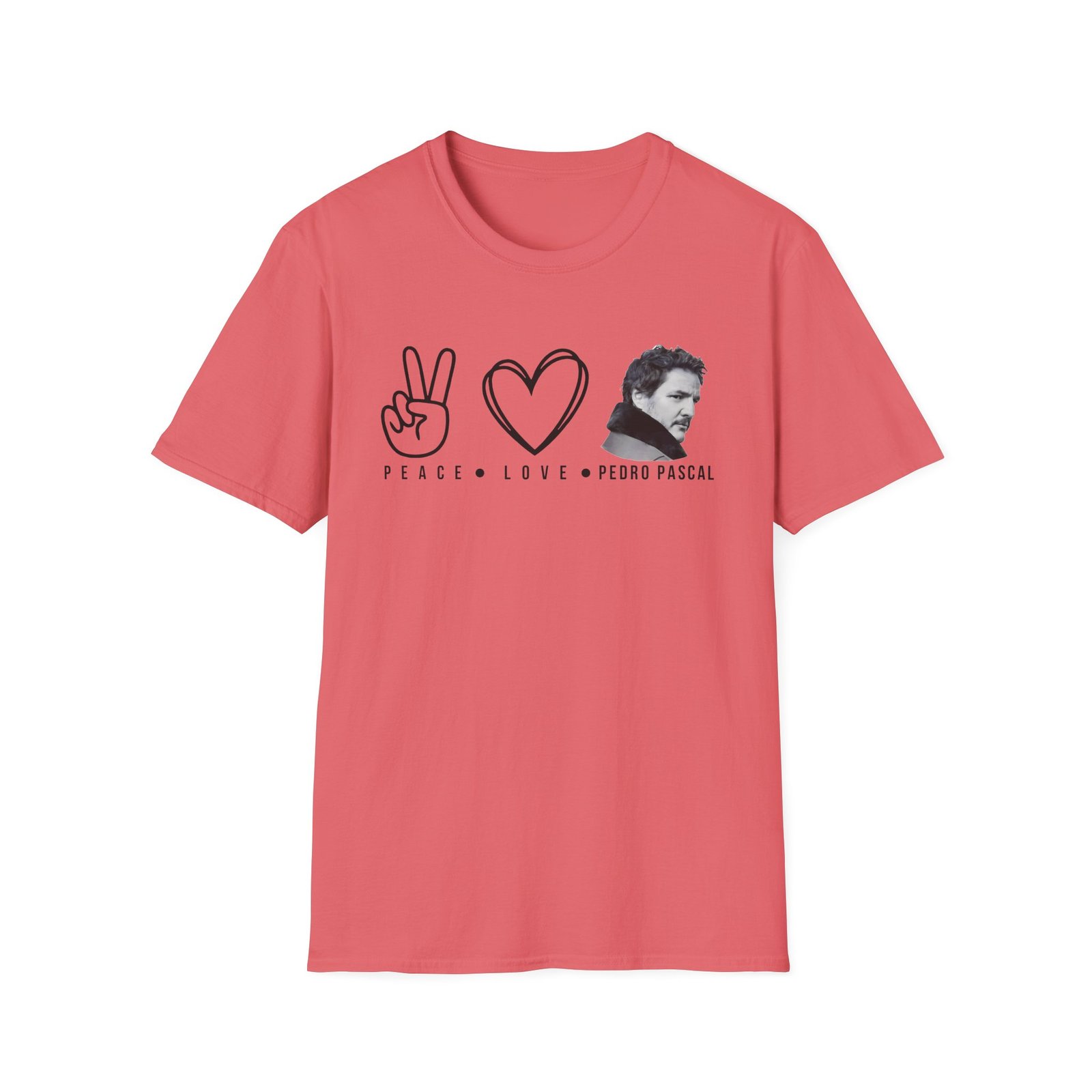 Peace Love Pedro Pascal Unisex Softstyle T-Shirt