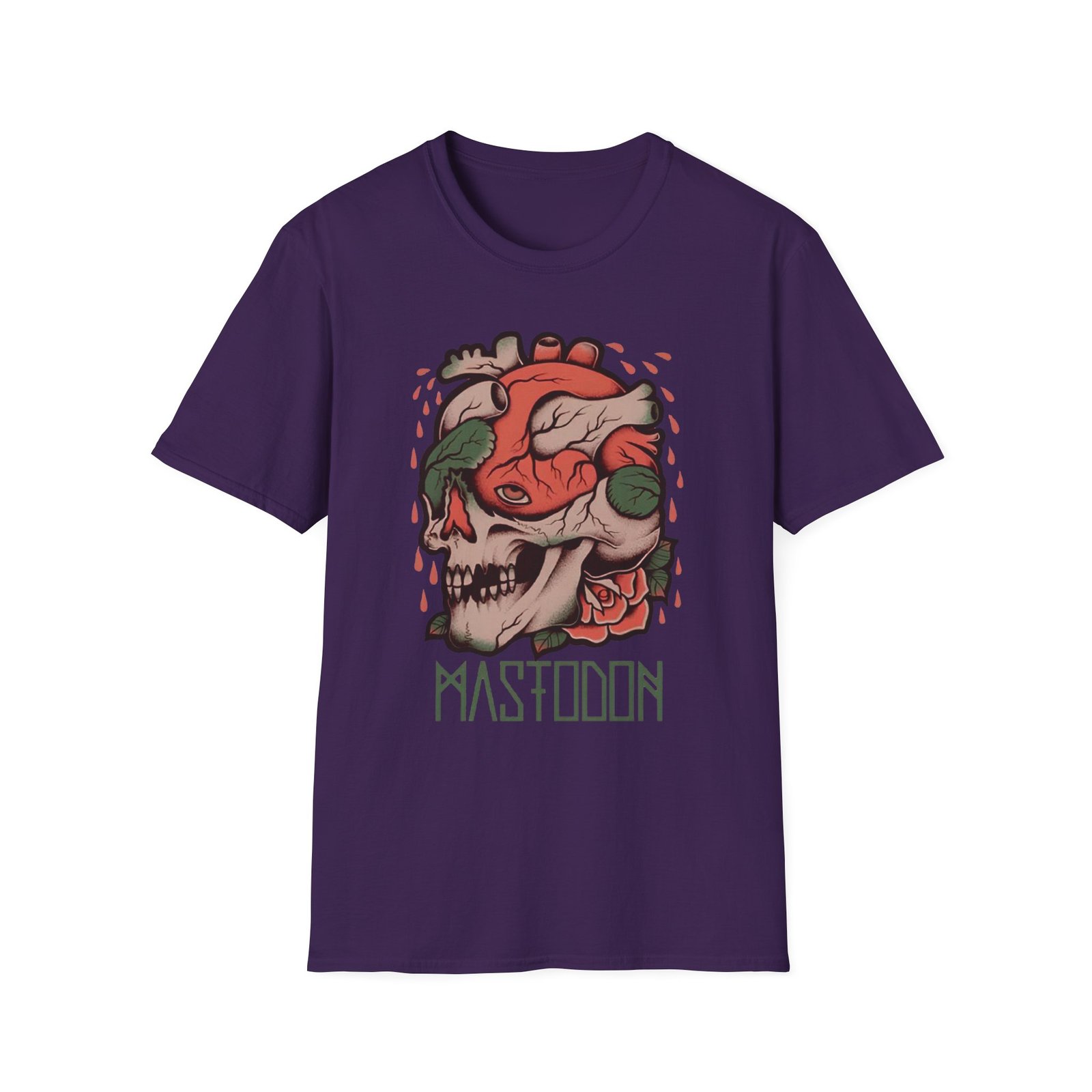 Mastodon Heartskull Unisex Softstyle T-Shirt