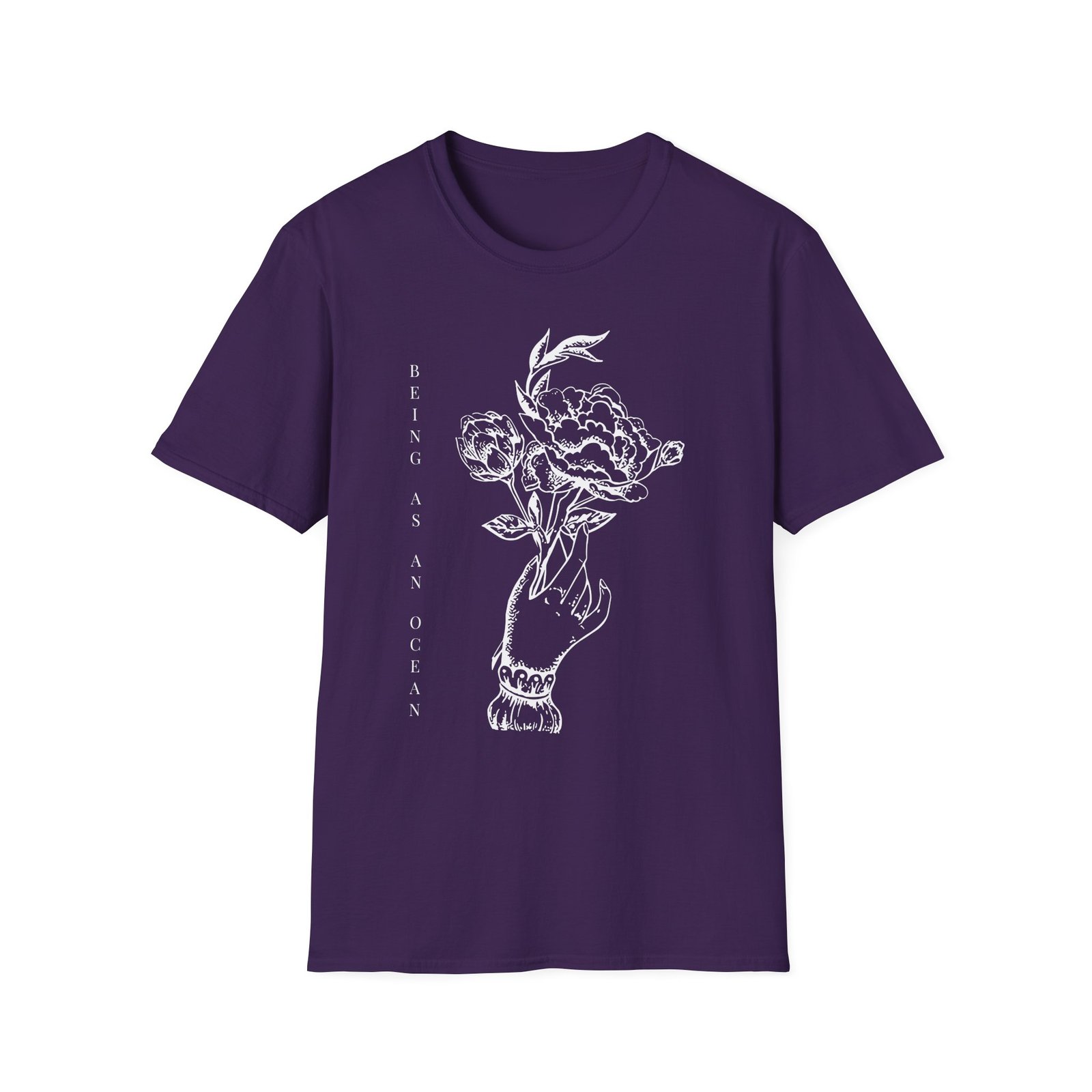 Being as an Ocean Flower Hand Unisex Softstyle T-Shirt