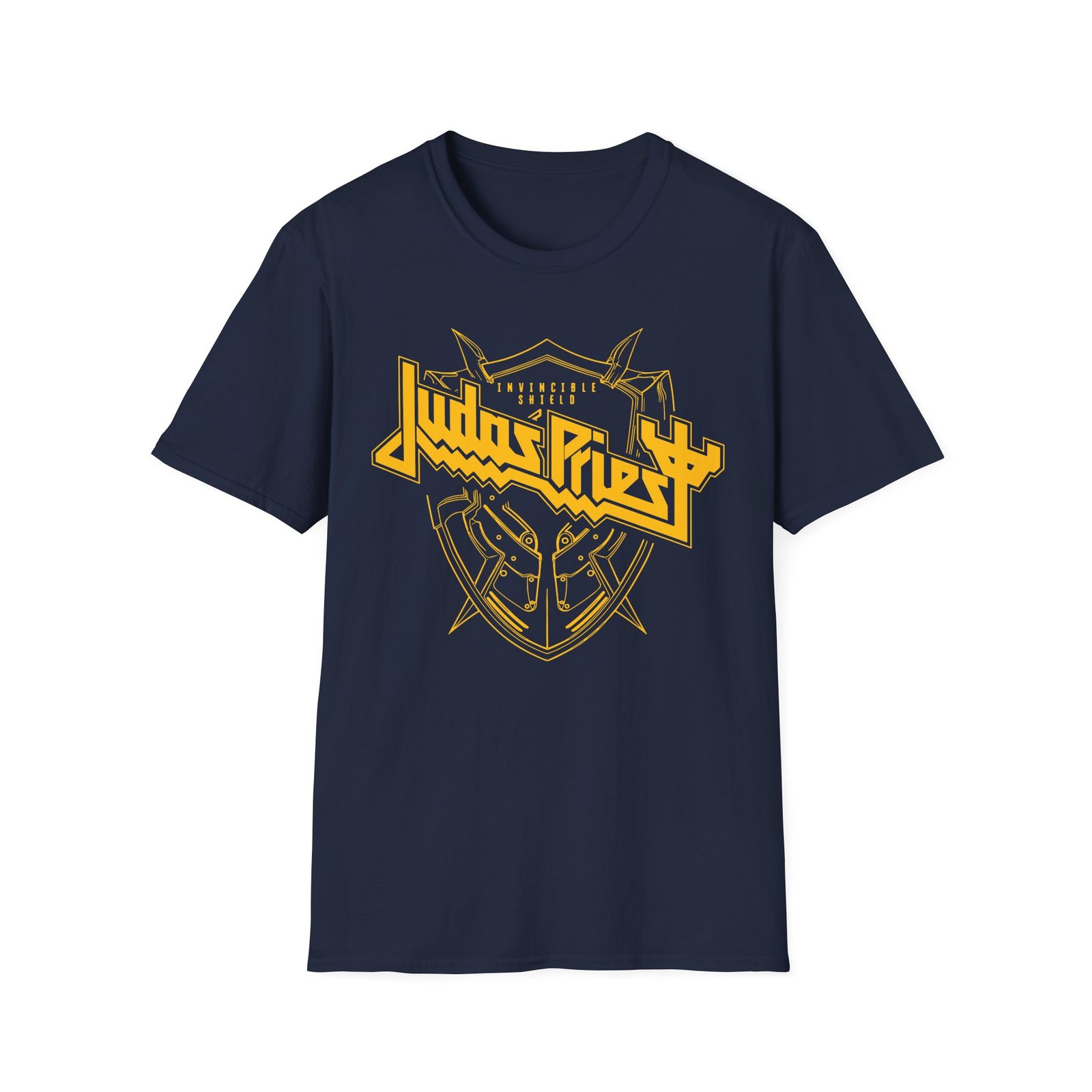 Judas Priest Invincible Shield Linear Unisex Softstyle T-Shirt