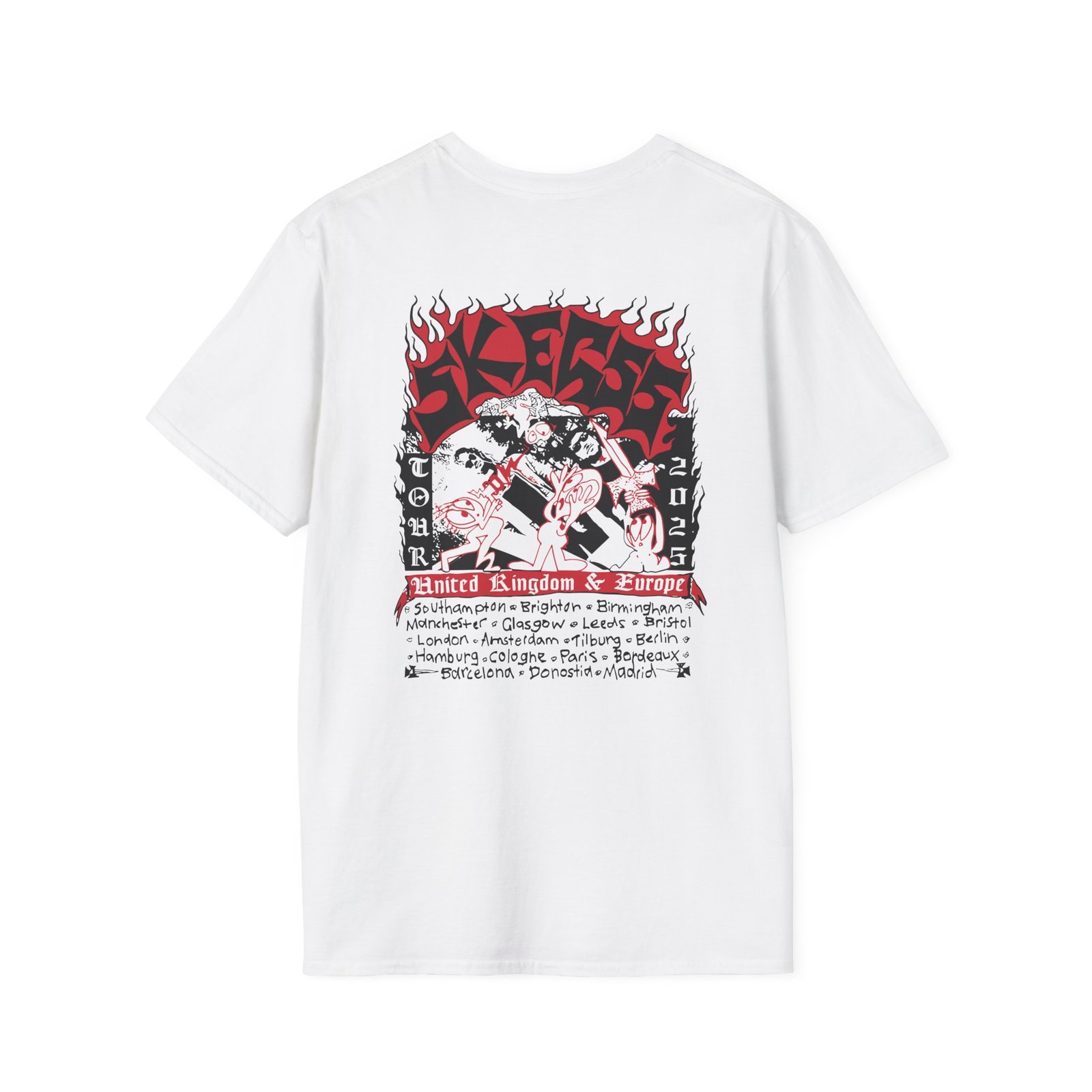 Skegss Uk Eu Tour 2025 Unisex Softstyle T-Shirt