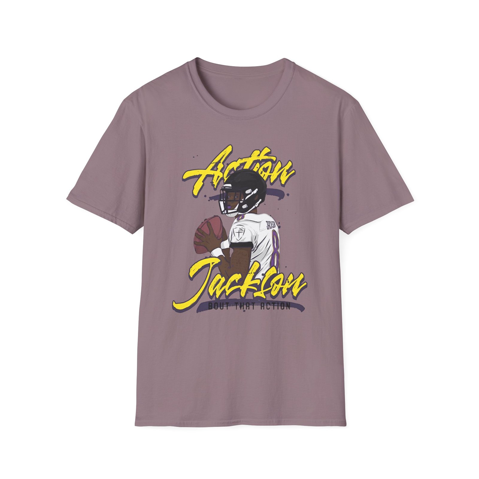 Lamar Jackson The Prodigy Action Jackson Unisex Softstyle T-Shirt