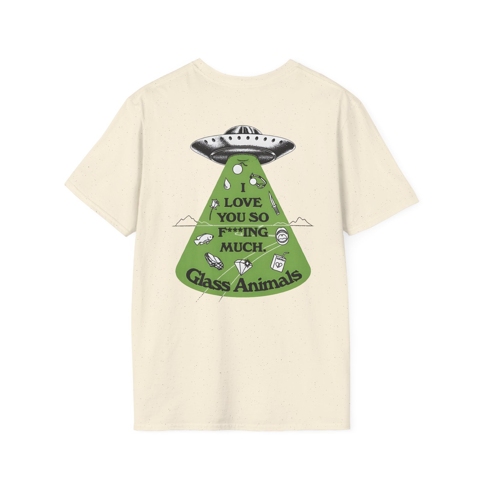 Glass Animals I Love You So F***ing Much Glow-In-The-Dark Unisex Softstyle T-Shirt