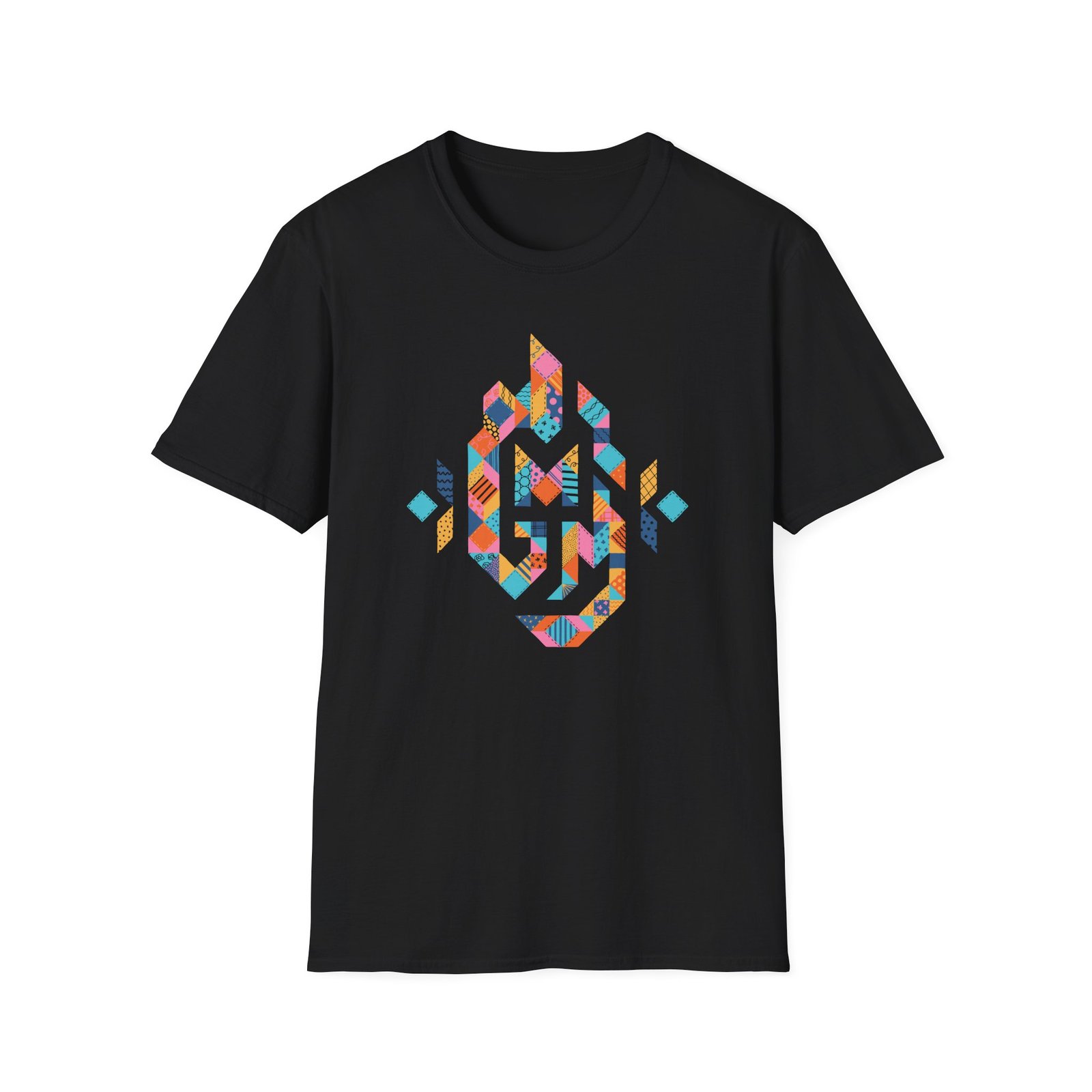 Good Mythical Morning Patchwork Logo unisex softstyle t-shirt